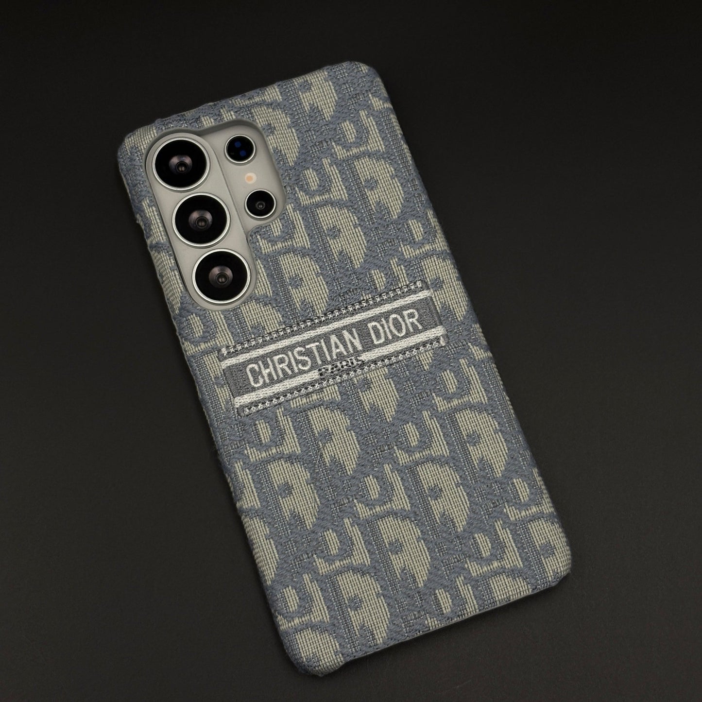 Luxury Monogram Fabric Mobile Case Cover for Samsung Galaxy S26 Ultra