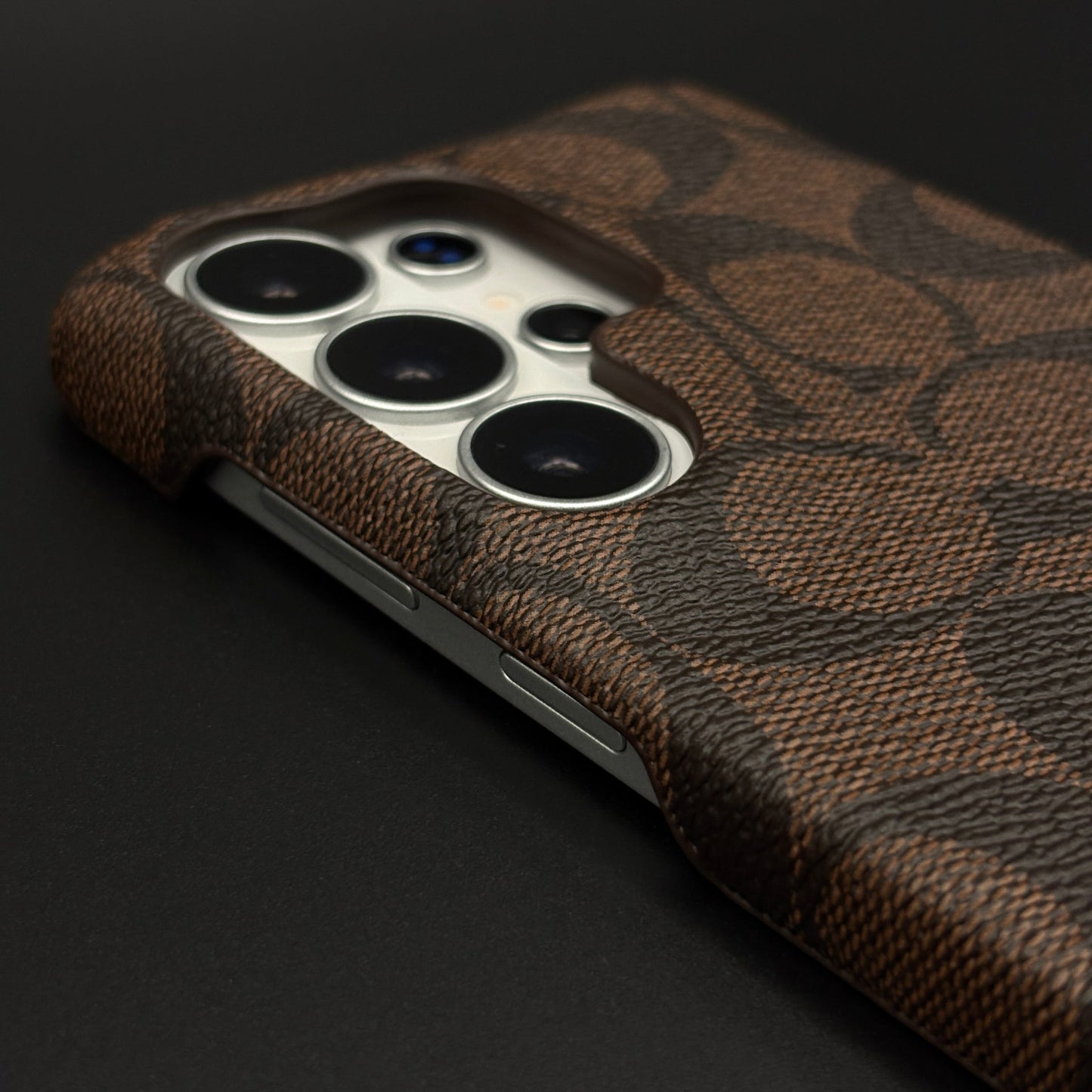 Brown Monogram Pattern Mobile Case Cover for Samsung Galaxy S26 Ultra