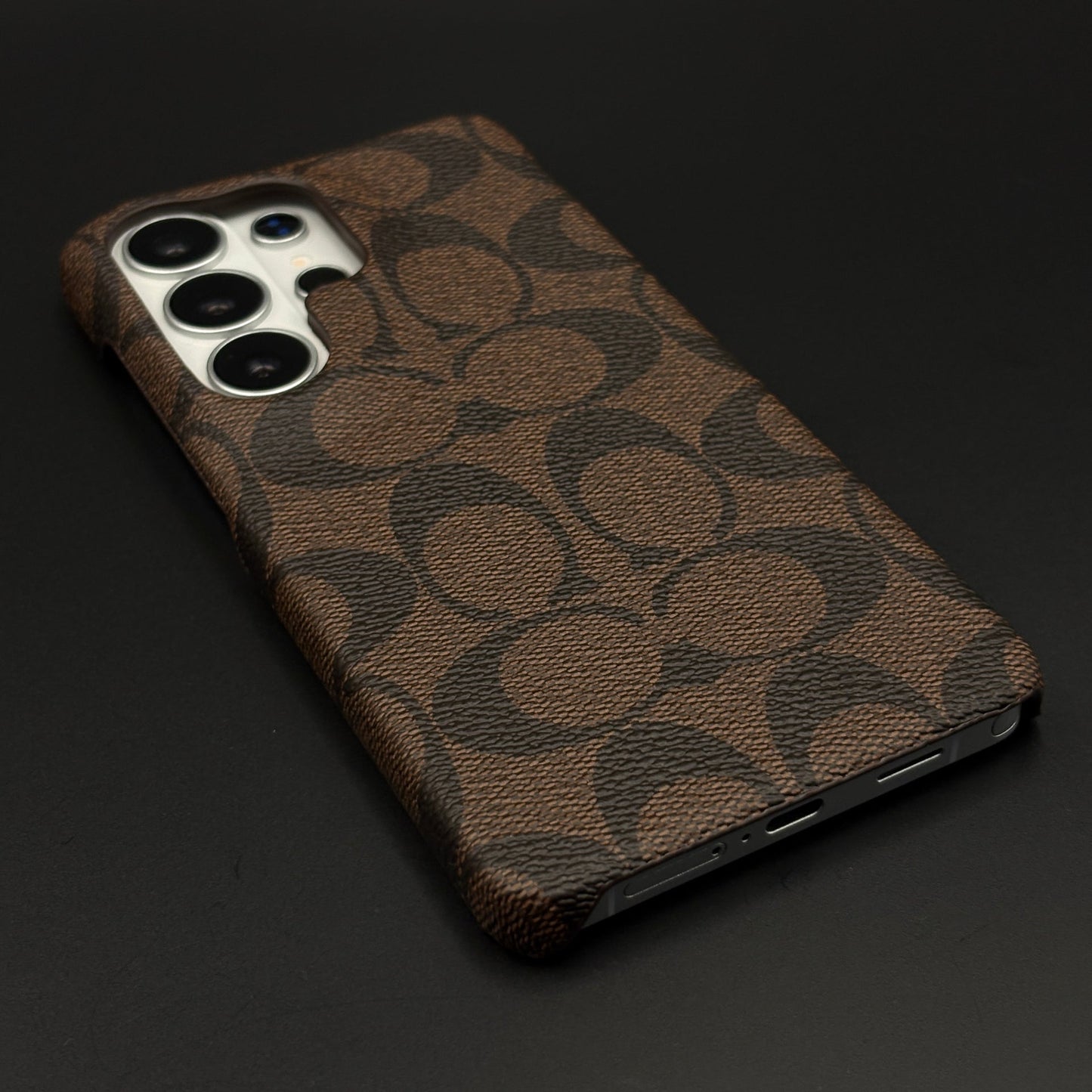 Brown Monogram Pattern Mobile Case Cover for Samsung Galaxy S26 Ultra