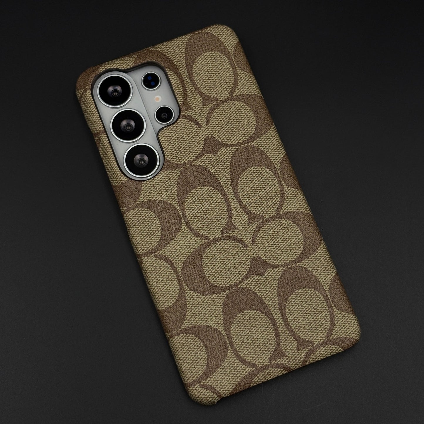Brown Monogram Pattern Mobile Case Cover for Samsung Galaxy S26 Ultra
