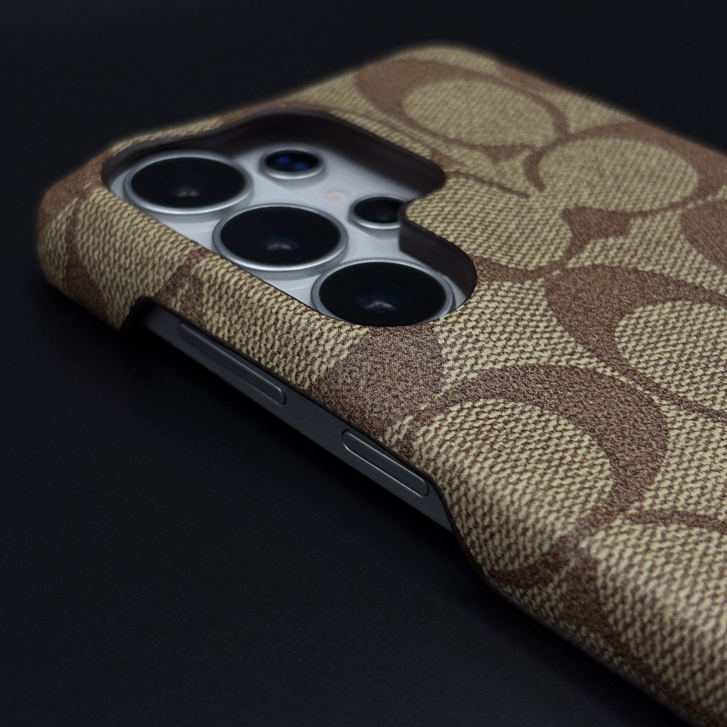 Brown Monogram Pattern Mobile Case Cover for Samsung Galaxy S26 Ultra