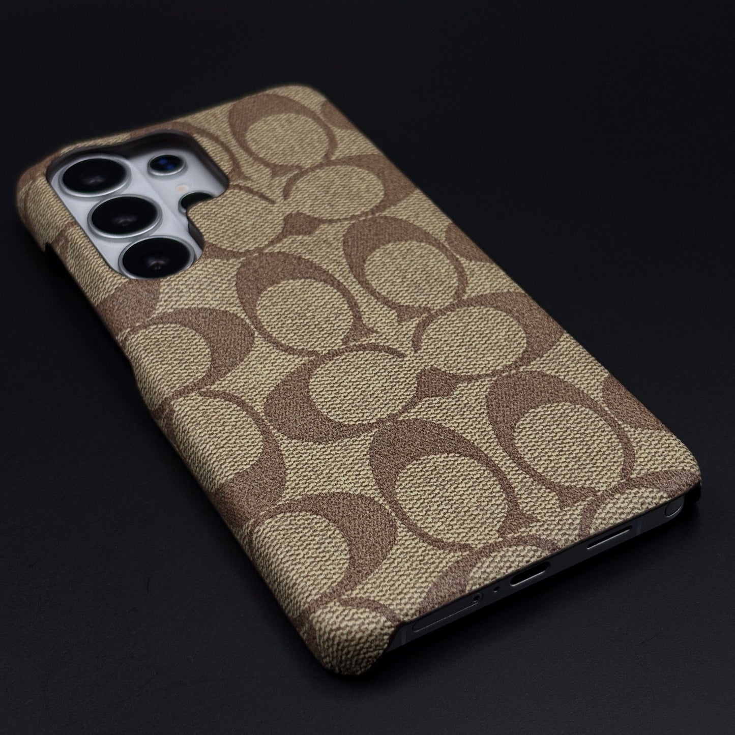 Brown Monogram Pattern Mobile Case Cover for Samsung Galaxy S26 Ultra