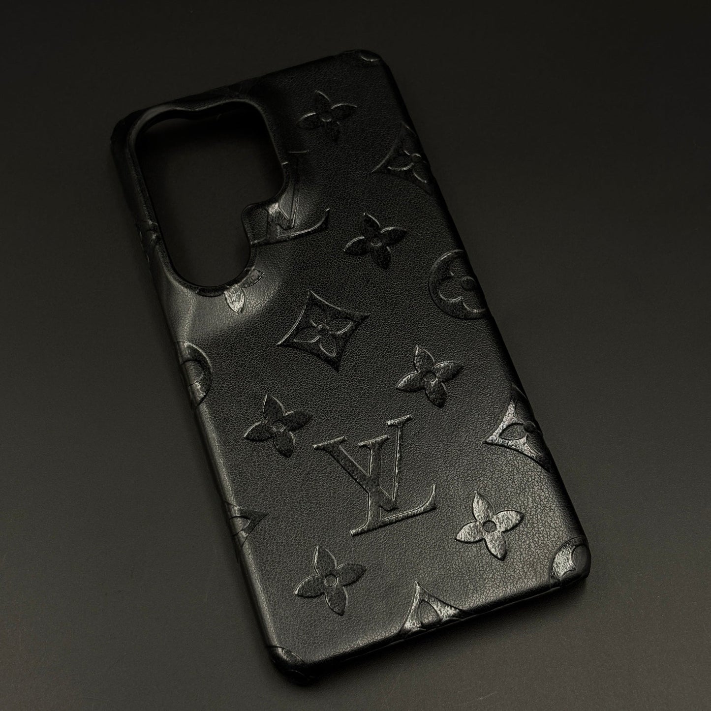 Branded Embossed Monogram Leather Texture Mobile Case Cover for Samsung Galaxy S26 Ultra