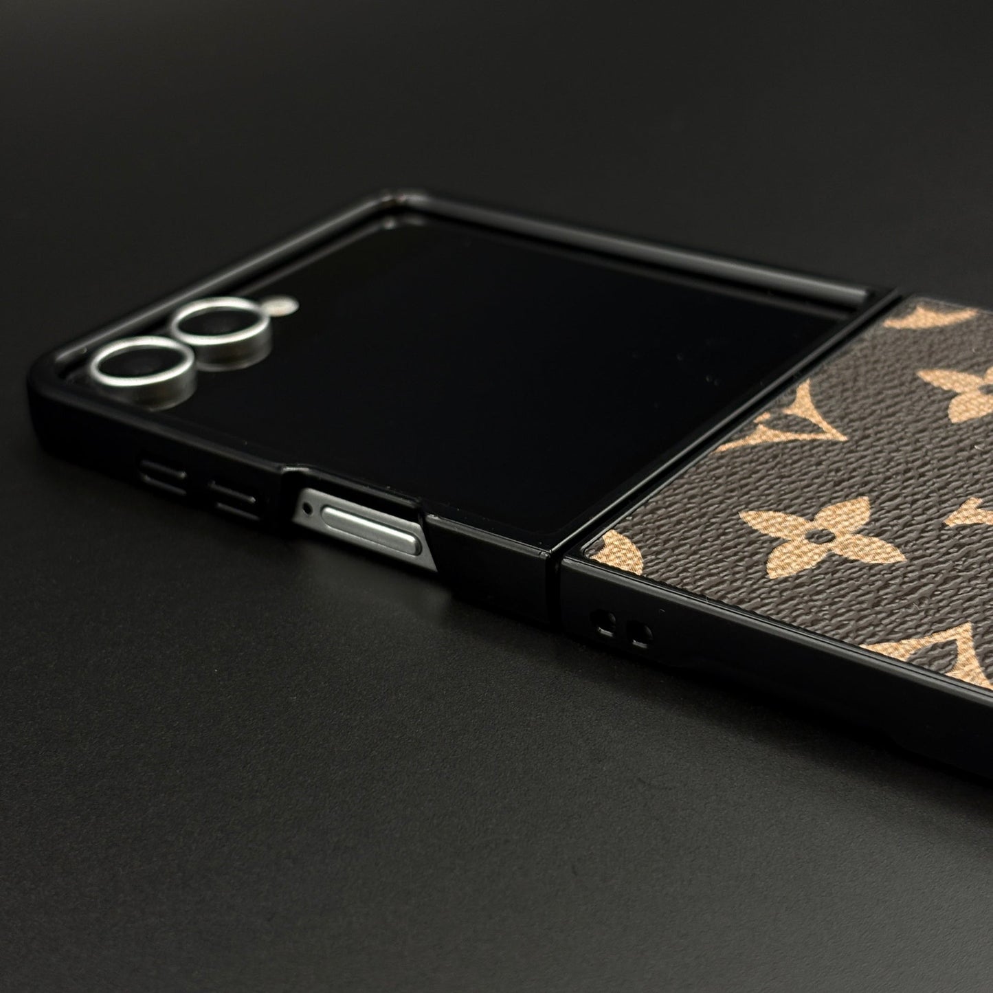 Luxury Brand PU Leather Brand Pattern Case for Samsung Galaxy Z Flip 7 | Designer Protective Cover