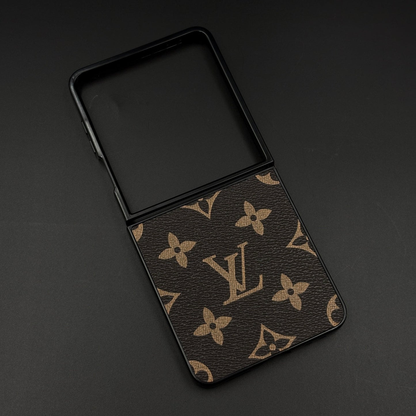 Luxury Brand PU Leather Brand Pattern Case for Samsung Galaxy Z Flip 7 | Designer Protective Cover