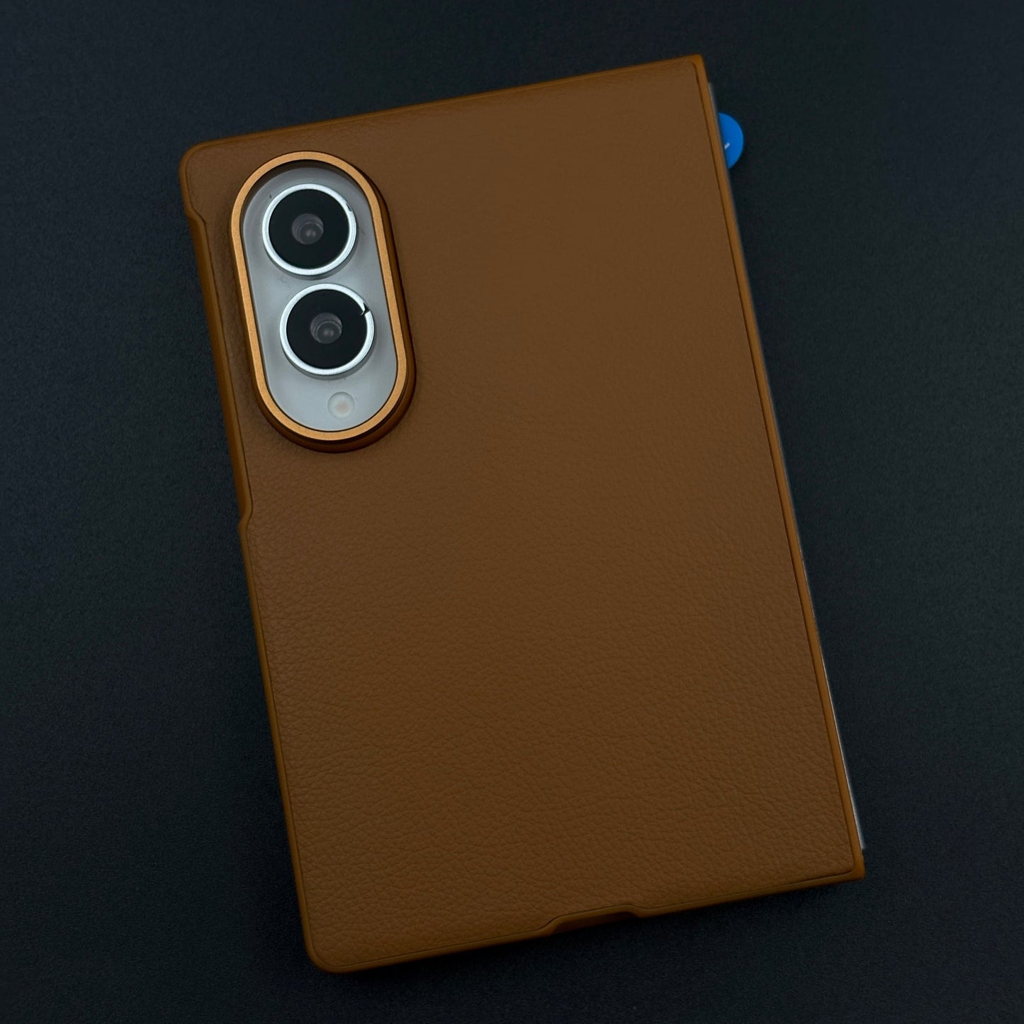 Leather Full-Cover Case with Built-In Screen Protector for Samsung Galaxy Z Fold 8