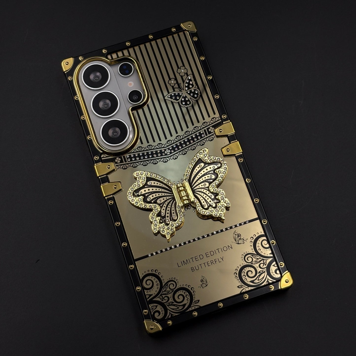 Limited Edition Butterfly Square Trunk Mobile Case Cover for Samsung Galaxy S26 Ultra