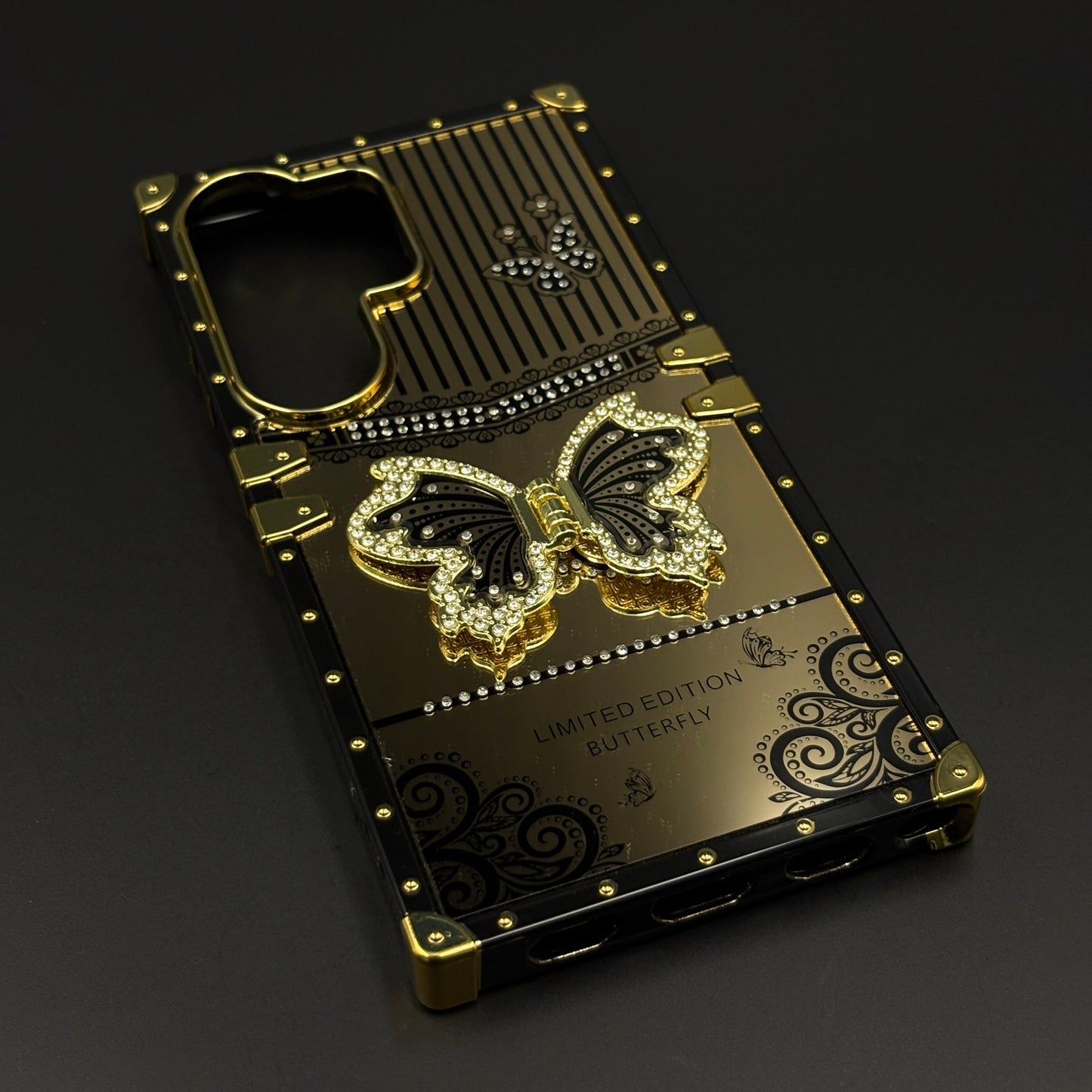 Limited Edition Butterfly Square Trunk Mobile Case Cover for Samsung Galaxy S26 Ultra