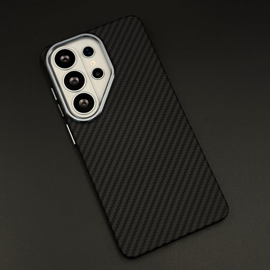 Carbon Fibre Texture with Hidden MagSafe Mobile Case Cover for Samsung Galaxy S26 Ultra