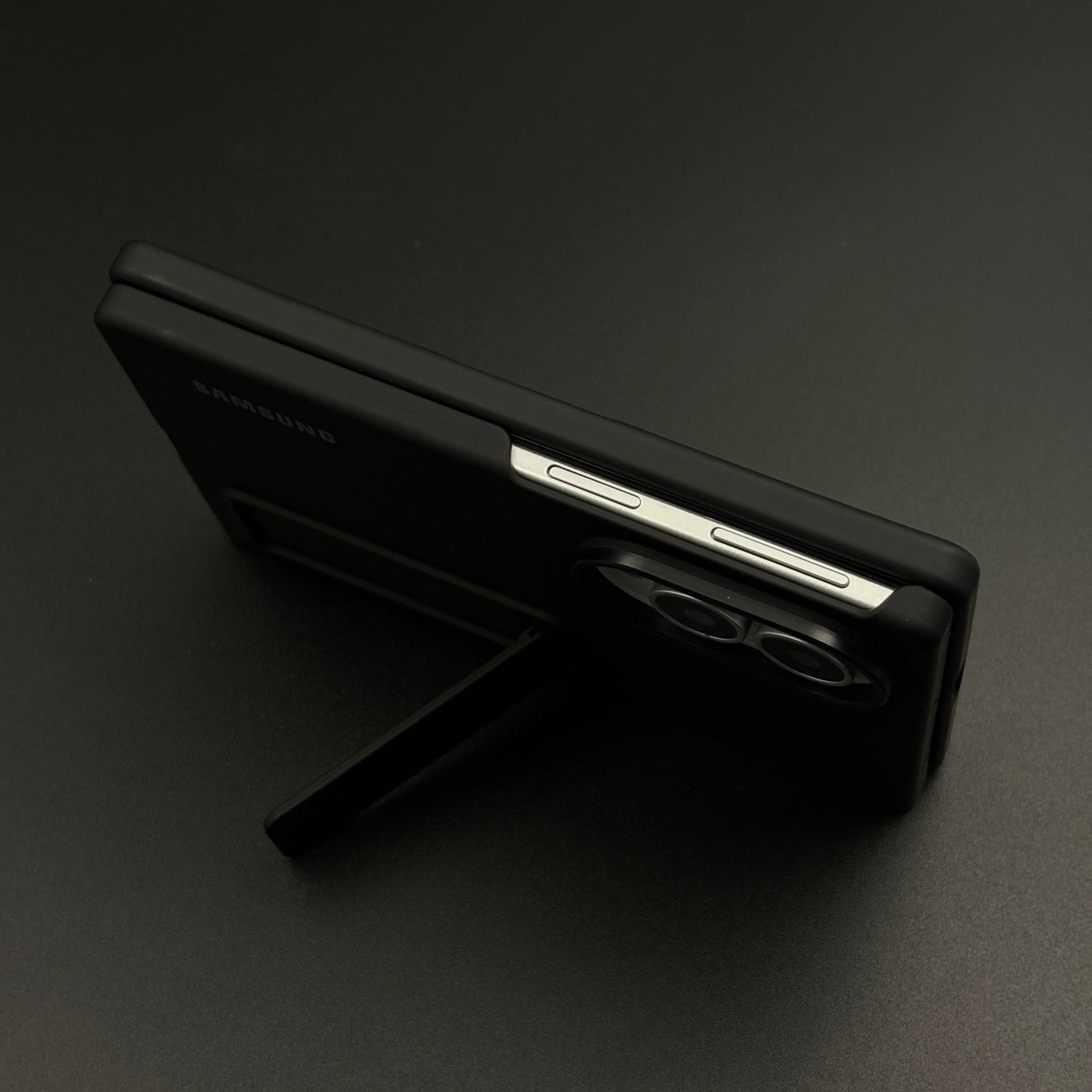 Silk-Feel Silicone Kickstand Case for Samsung Galaxy Z Fold 8
