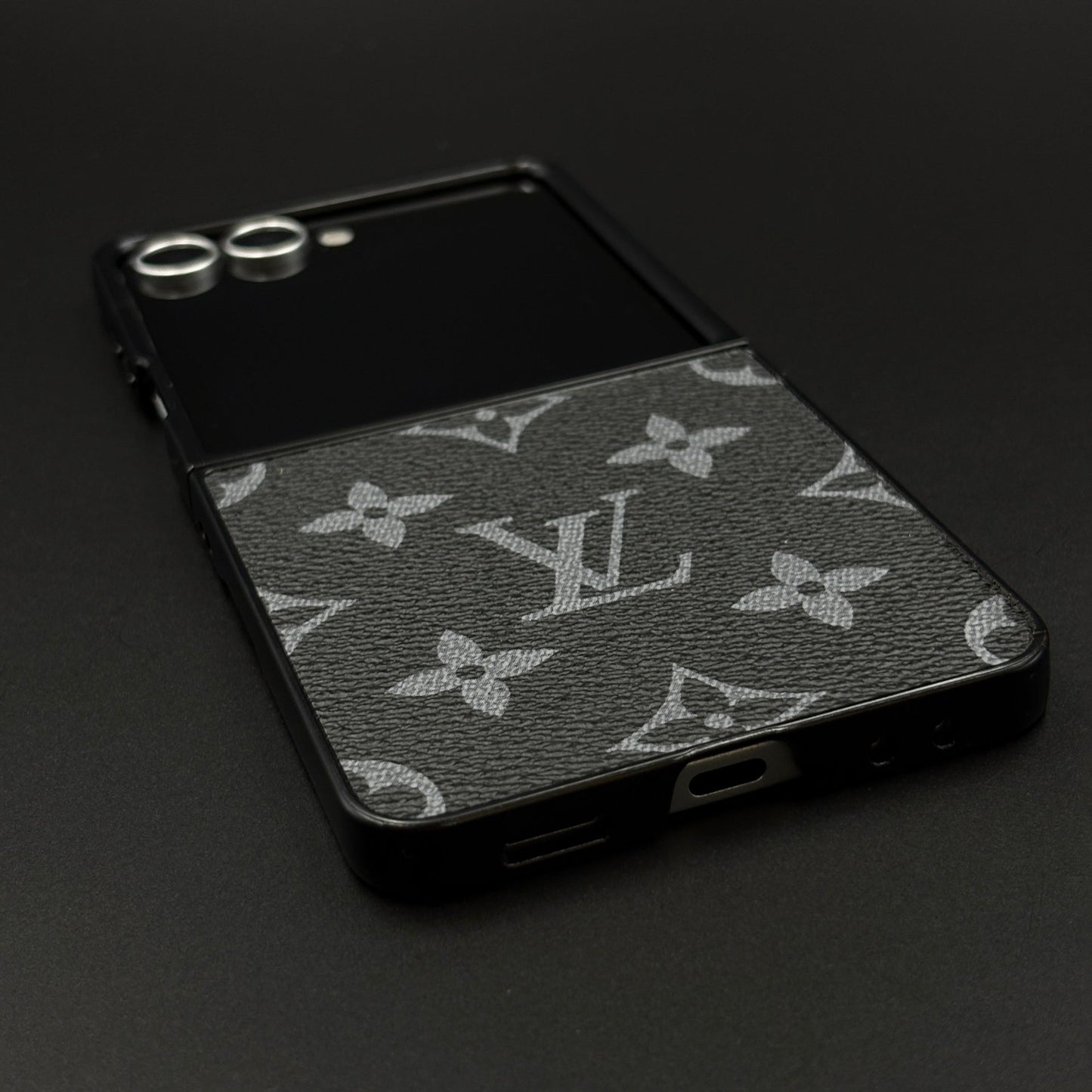 Luxury Brand PU Leather Brand Pattern Case for Samsung Galaxy Z Flip 7 | Designer Protective Cover