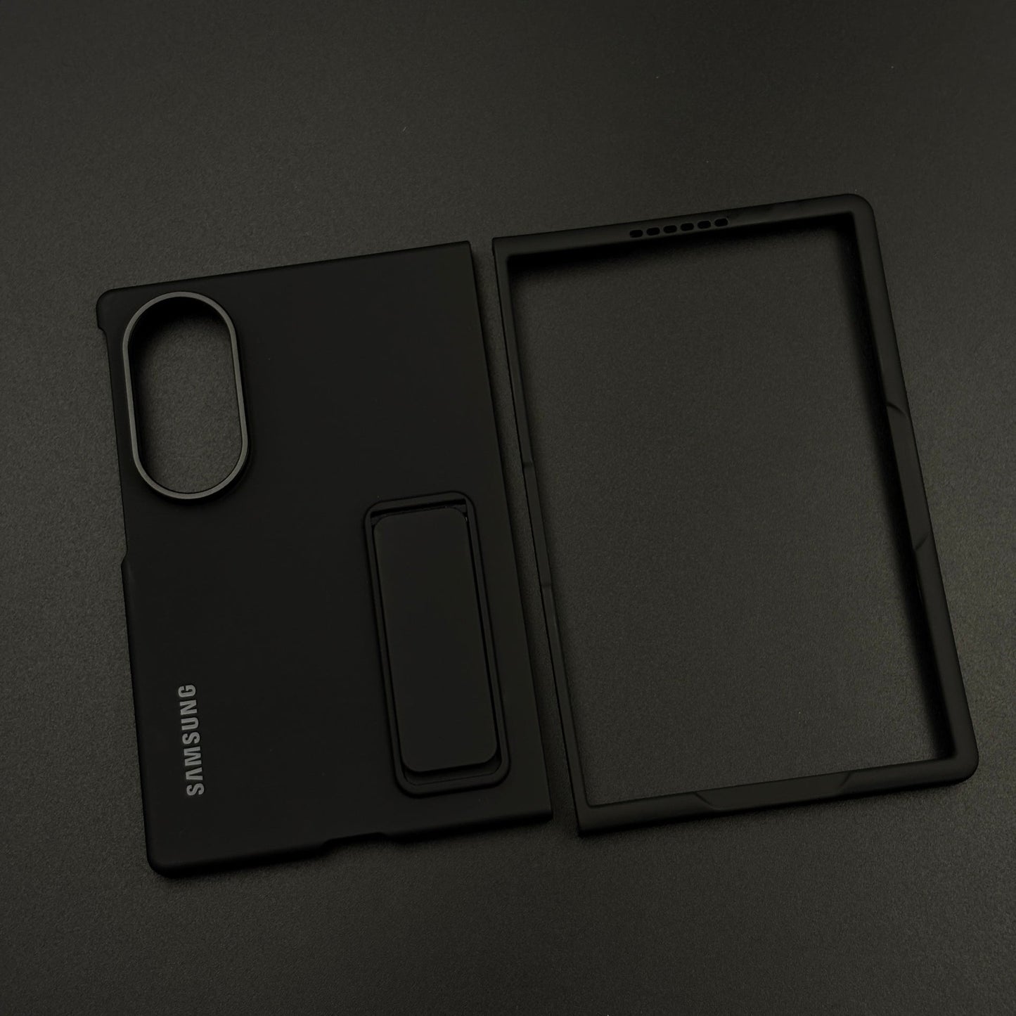 Silk-Feel Silicone Kickstand Case for Samsung Galaxy Z Fold 8