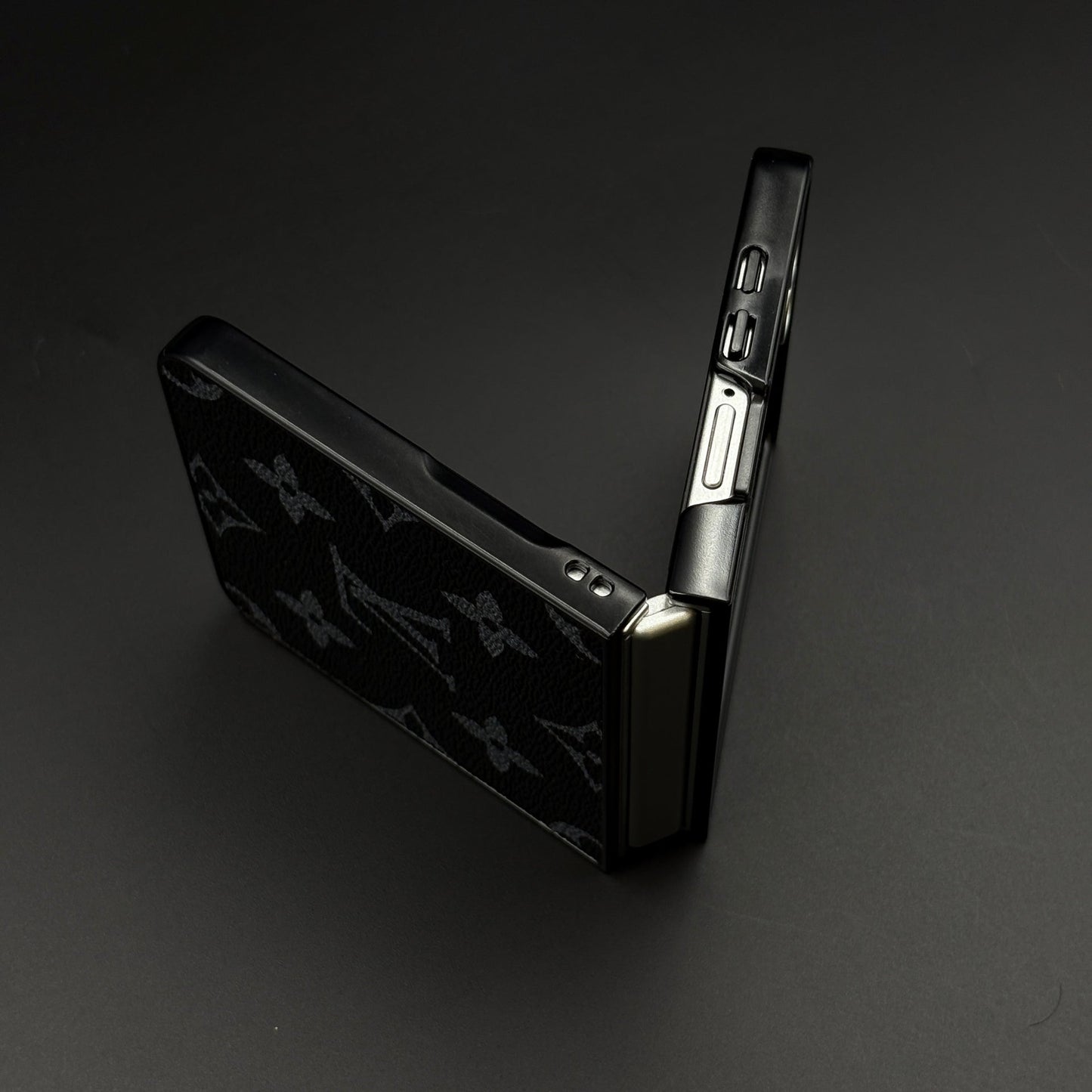Luxury Brand PU Leather Brand Pattern Case for Samsung Galaxy Z Flip 7 | Designer Protective Cover