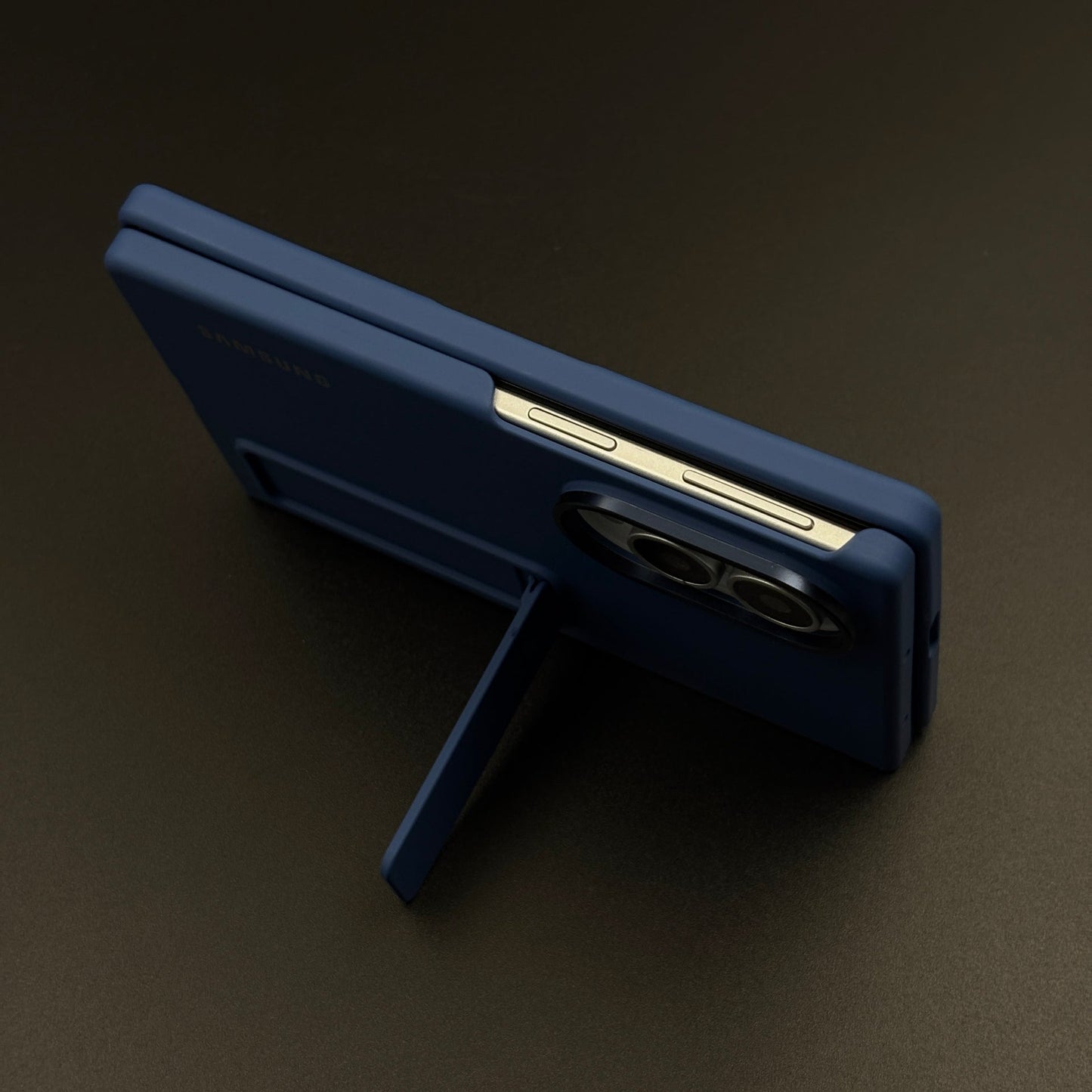 Silk-Feel Silicone Kickstand Case for Samsung Galaxy Z Fold 8