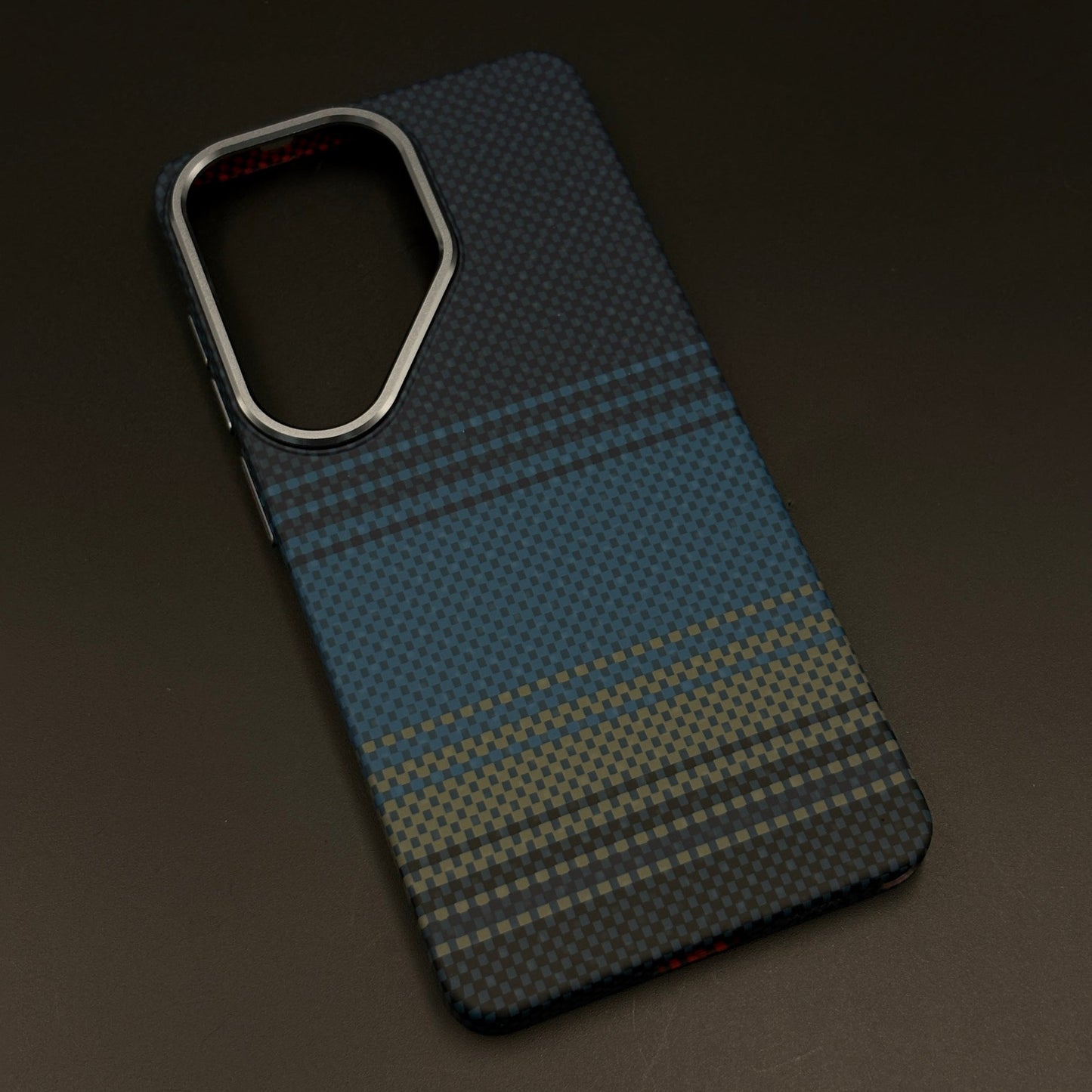 Carbon Fibre Gradient Stripe Hidden MagSafe Mobile Case Cover for Samsung Galaxy S26 Ultra