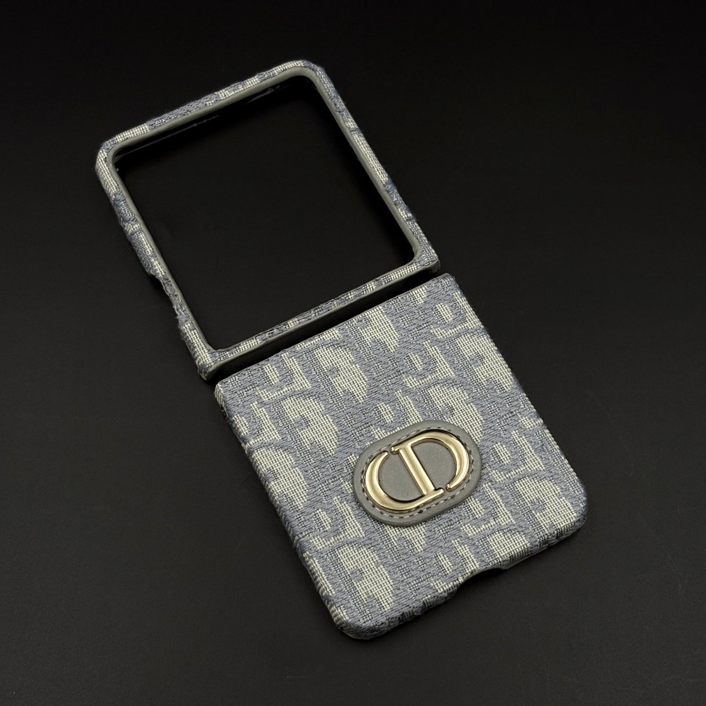Embroidered Fabric CD Case for Samsung Galaxy Z Flip 7 | Premium Designer Pattern Cover