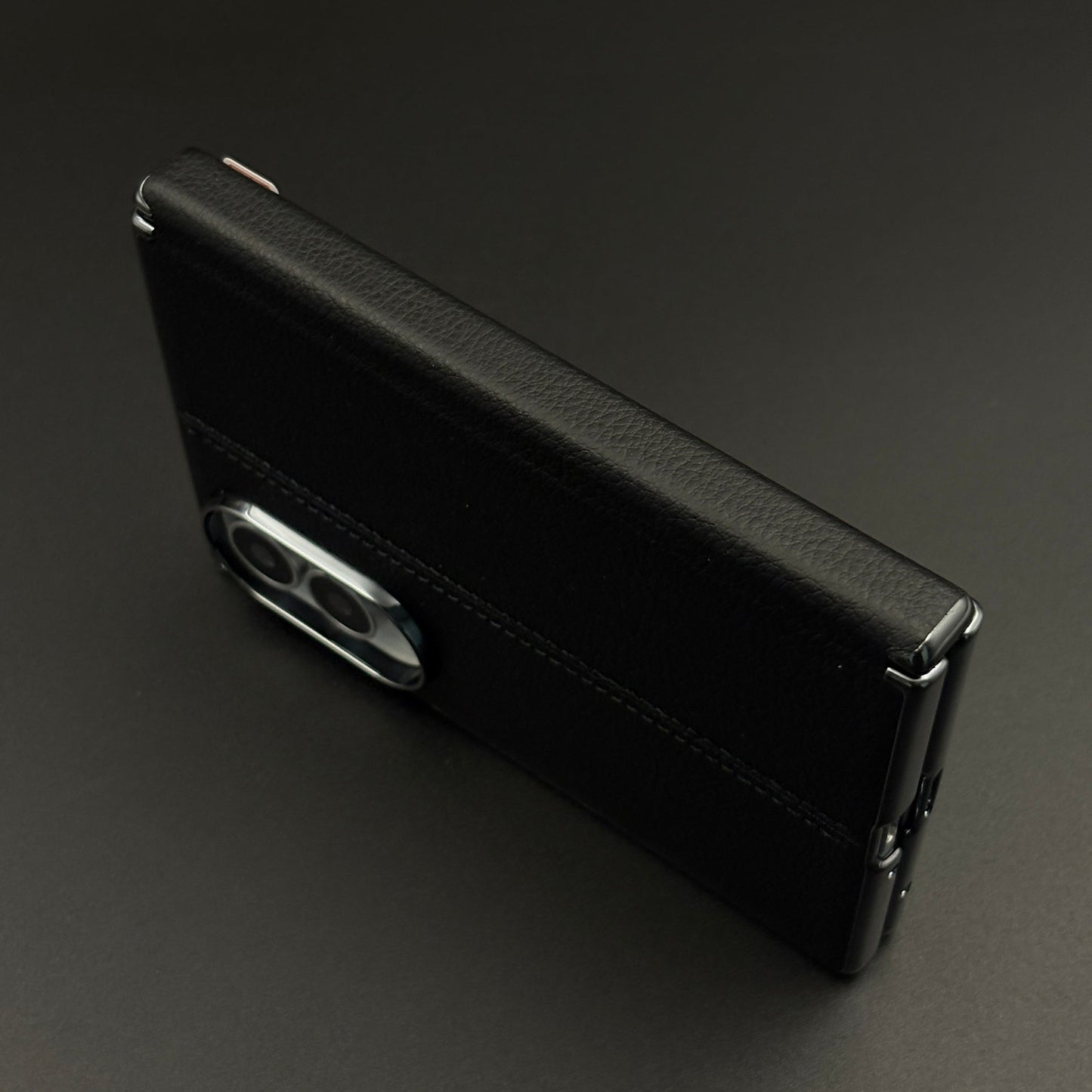 Stitched Leather Hinge Protection Case Cover with Front Screen Guard for Samsung Galaxy Z Fold 8