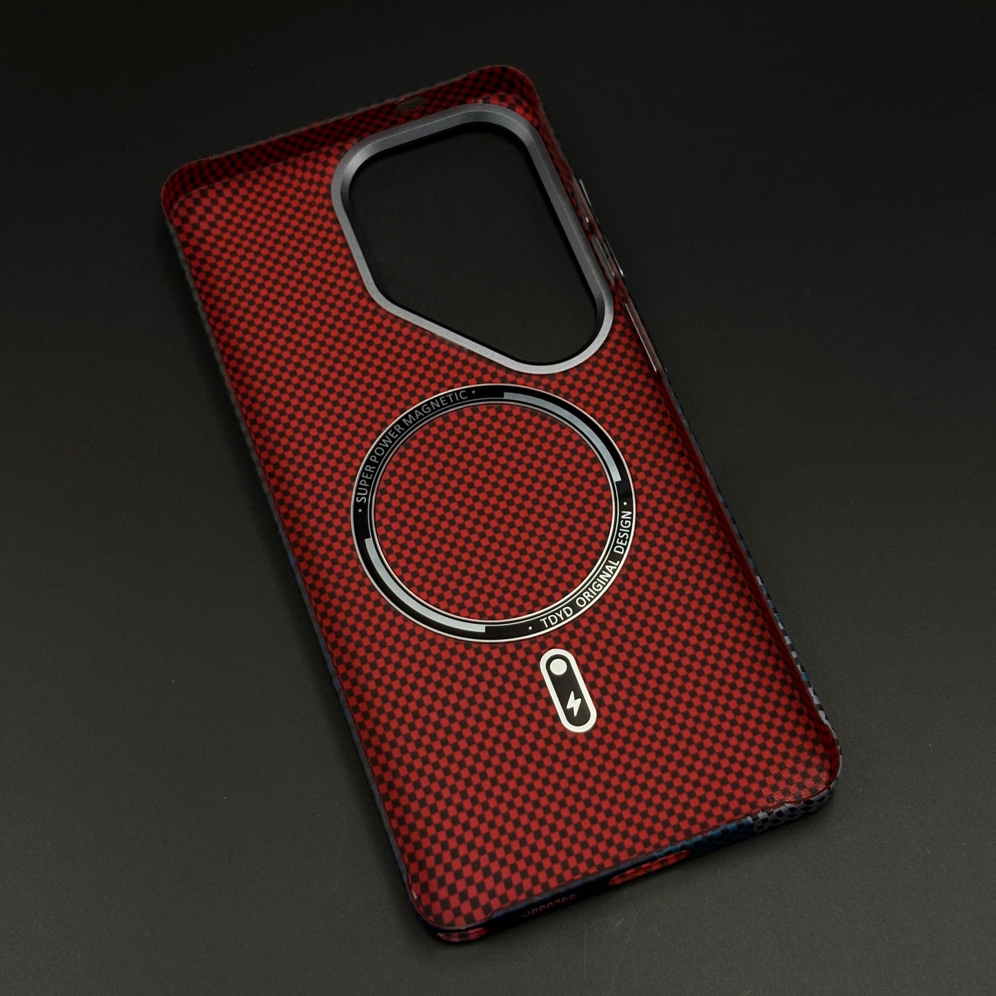Carbon Fibre Colour Block Hidden MagSafe Mobile Case Cover for Samsung Galaxy S26 Ultra