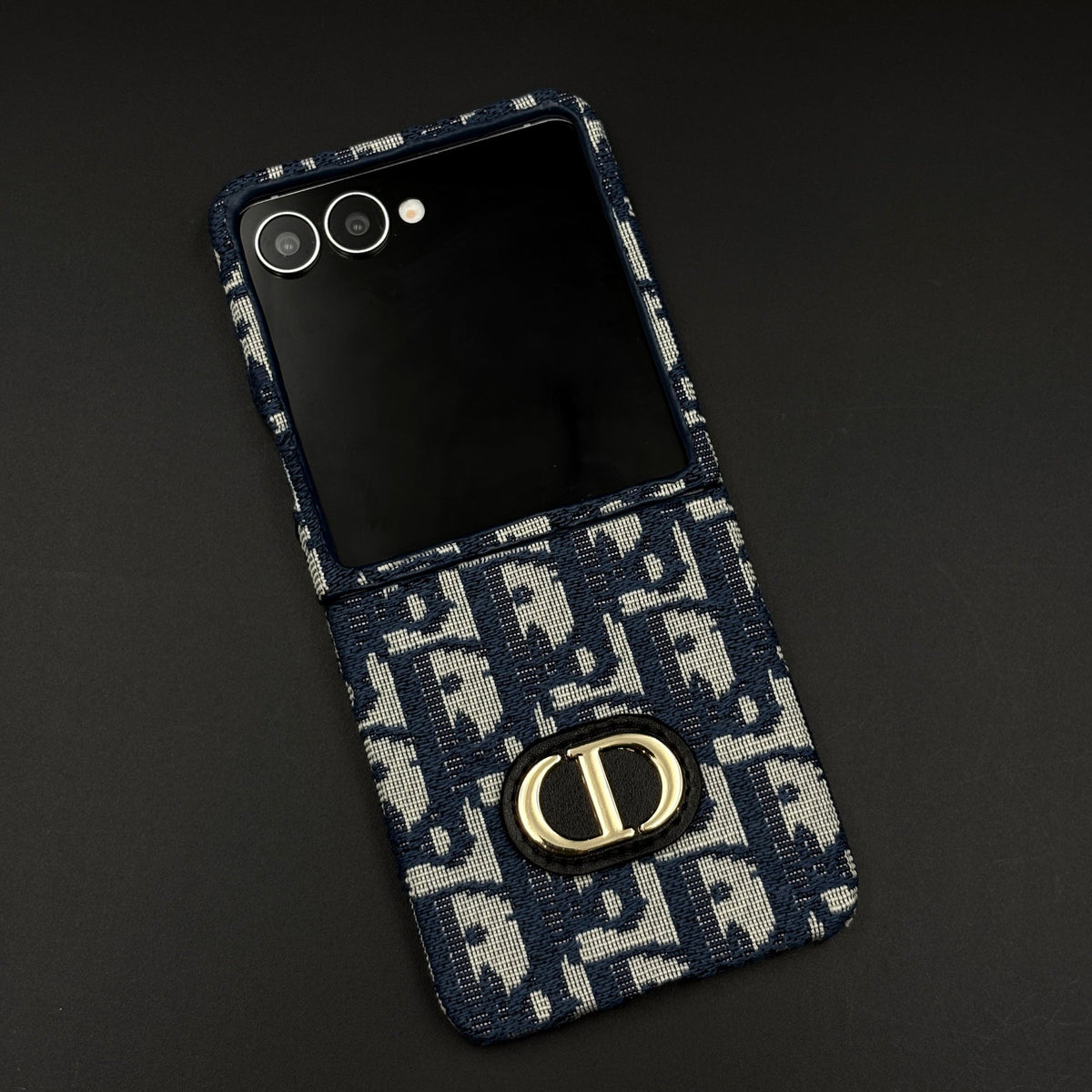 Embroidered Fabric CD Case for Samsung Galaxy Z Flip 8 | Premium Designer Pattern Cover