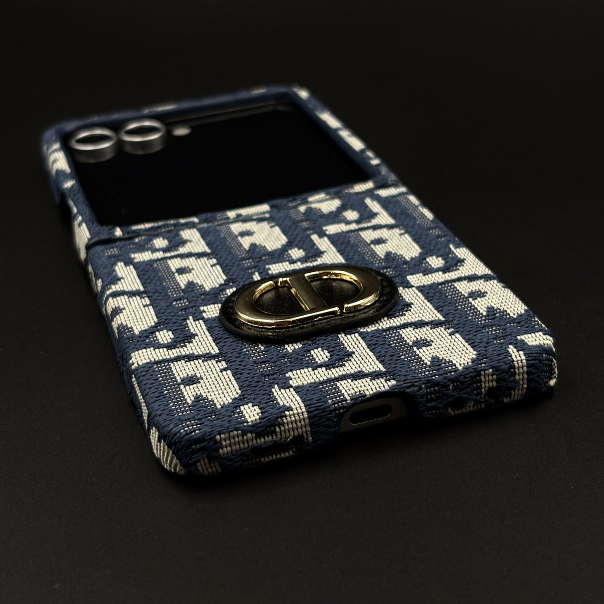 Embroidered Fabric CD Case for Samsung Galaxy Z Flip 8 | Premium Designer Pattern Cover