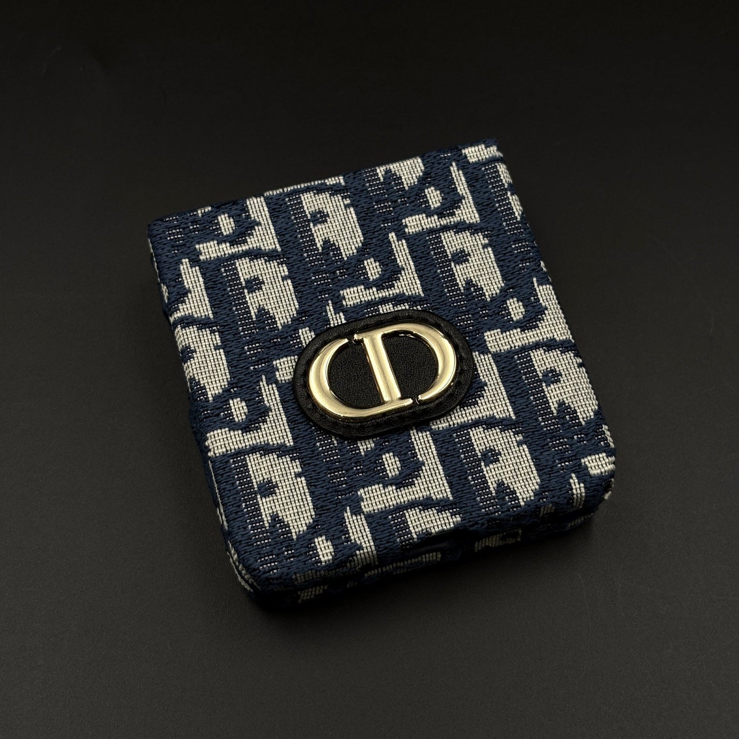 Embroidered Fabric CD Case for Samsung Galaxy Z Flip 7 | Premium Designer Pattern Cover