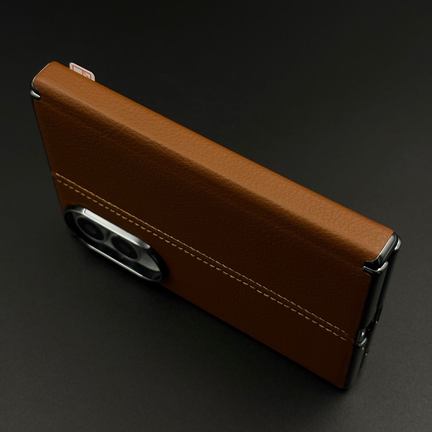Stitched Leather Hinge Protection Case Cover with Front Screen Guard for Samsung Galaxy Z Fold 8