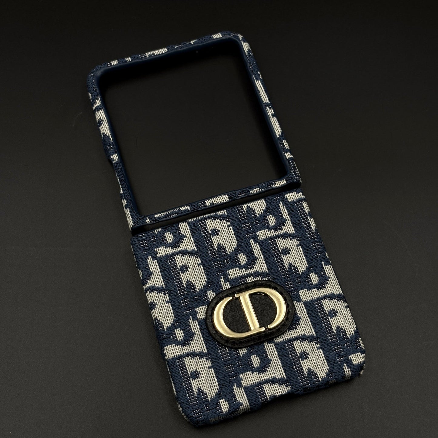 Embroidered Fabric CD Case for Samsung Galaxy Z Flip 7 | Premium Designer Pattern Cover