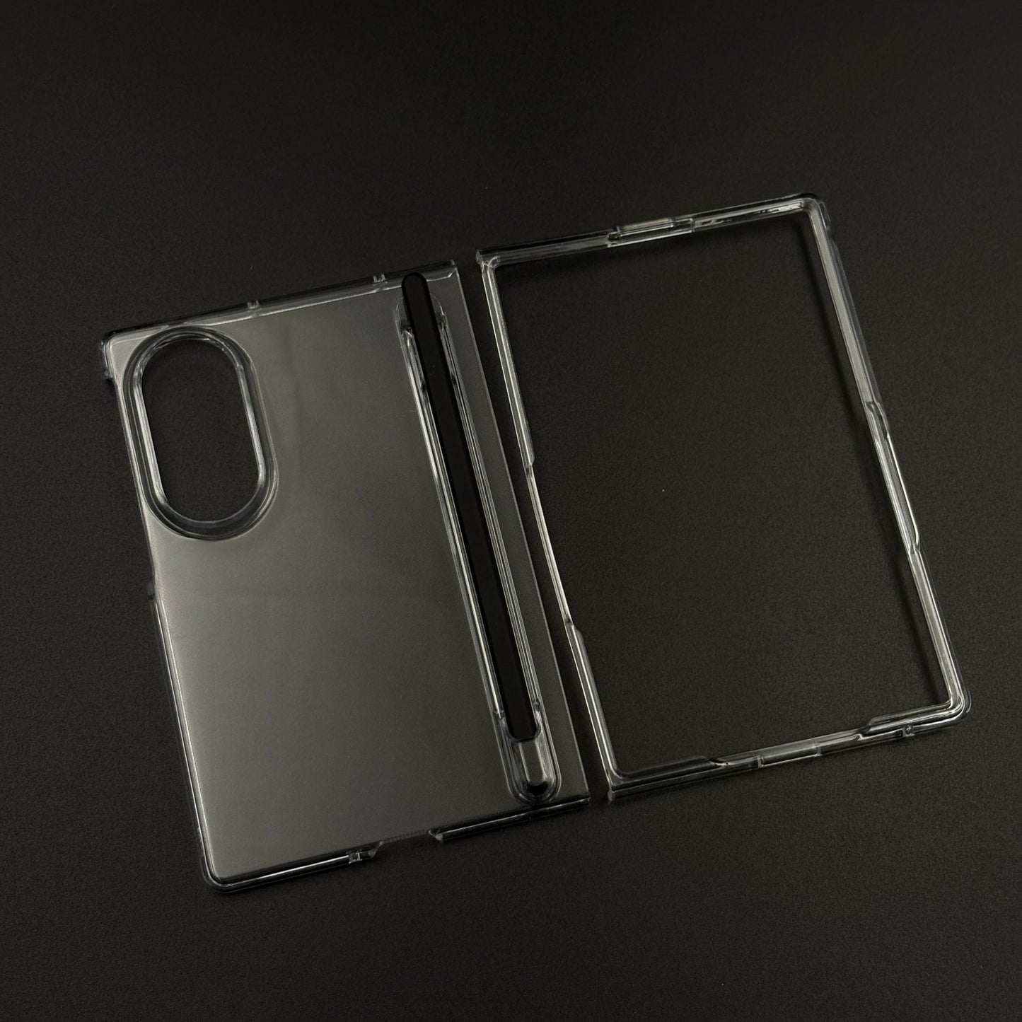 Clear Protective Case with Built-In Pen Holder for Samsung Galaxy Z Fold 8