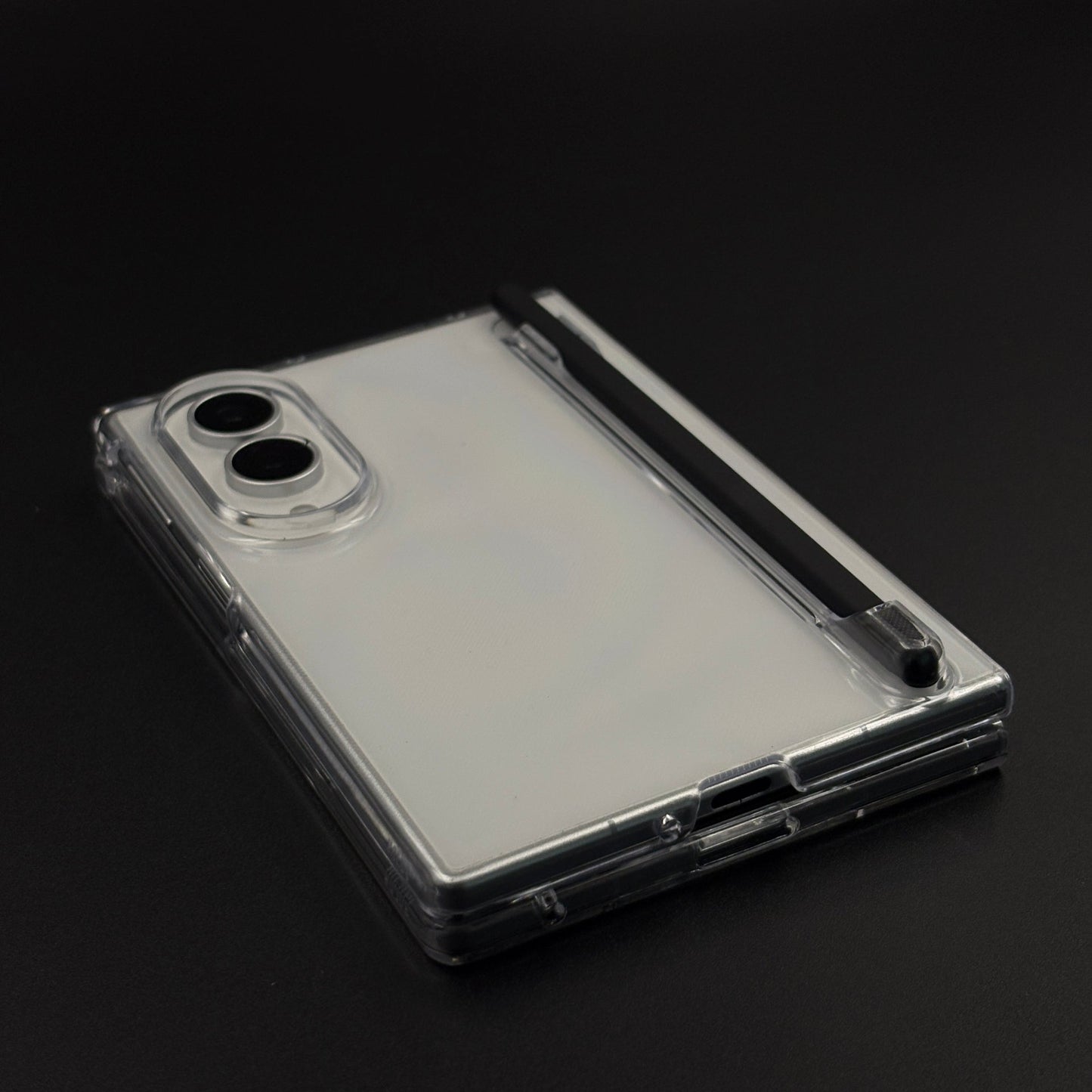 Clear Protective Case with Built-In Pen Holder for Samsung Galaxy Z Fold 8