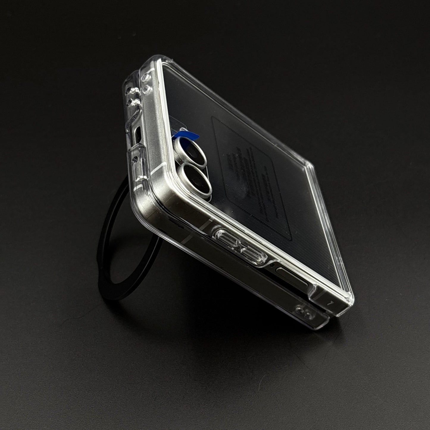 Premium Transparent Case with 360° Rotating Kickstand for Samsung Galaxy Z Flip 7 | No-Yellowing | Sleek Fit