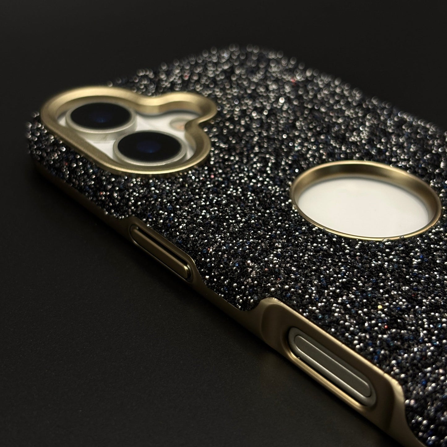Sparkly Glitter Dust Luxury Diamond Feel MagSafe Mobile Case Cover for iPhone 17