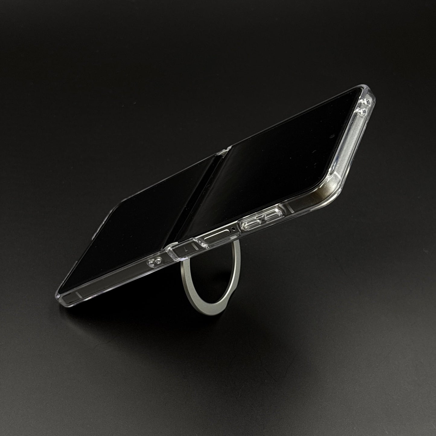 Premium Transparent Case with 360° Rotating Kickstand for Samsung Galaxy Z Flip 7 | No-Yellowing | Sleek Fit