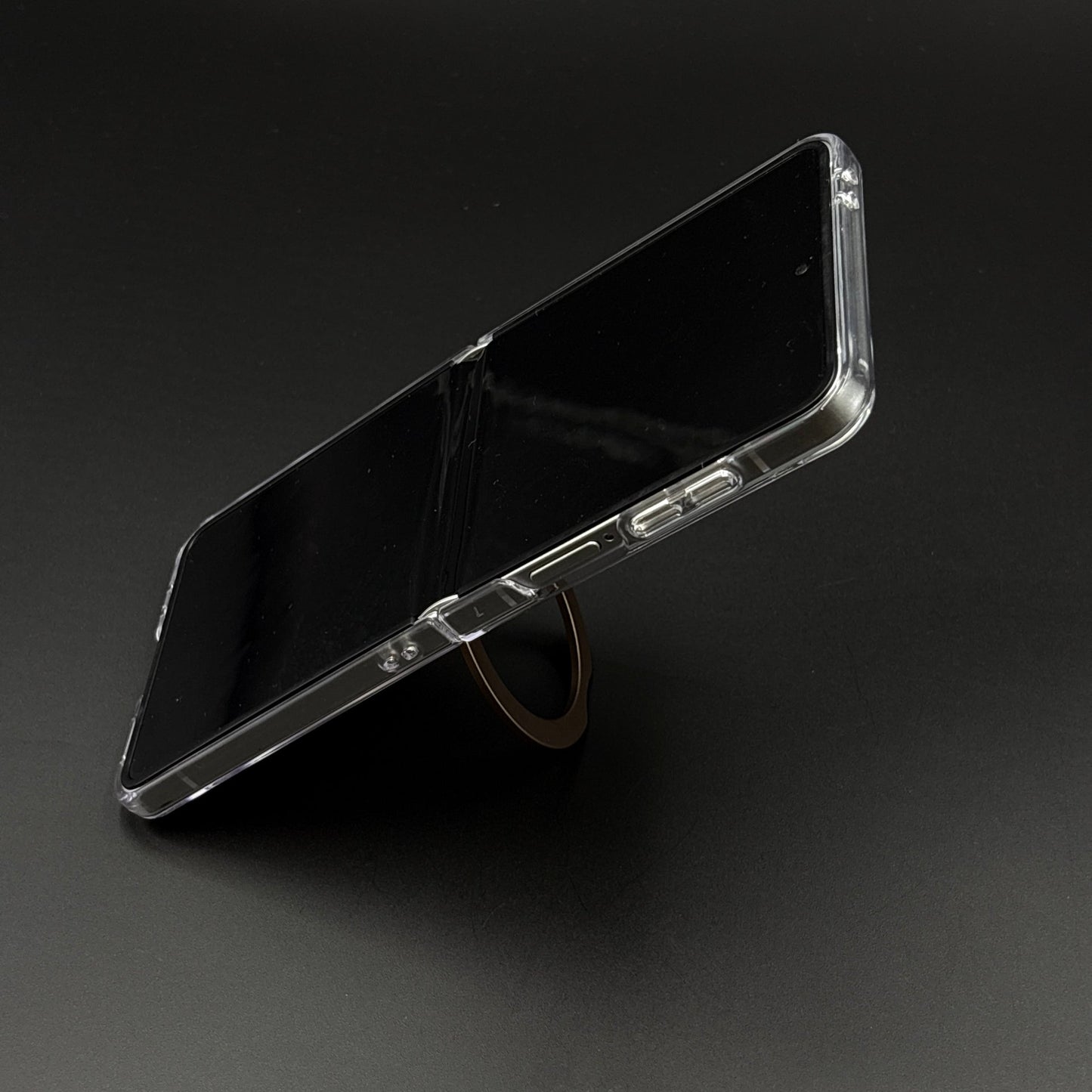 Premium Transparent Case with 360° Rotating Kickstand for Samsung Galaxy Z Flip 7 | No-Yellowing | Sleek Fit