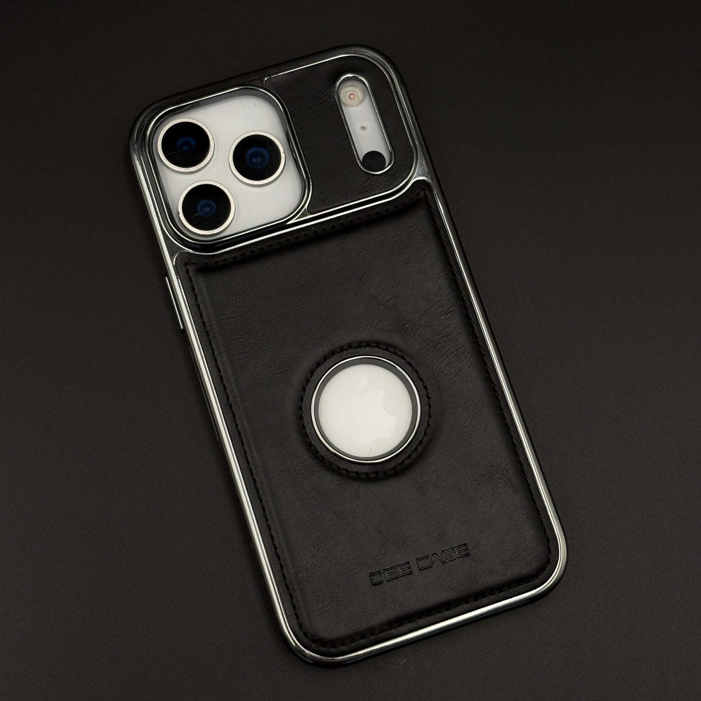 Leather Logo Cut Stitched Mobile Case Cover for iPhone 17 Series