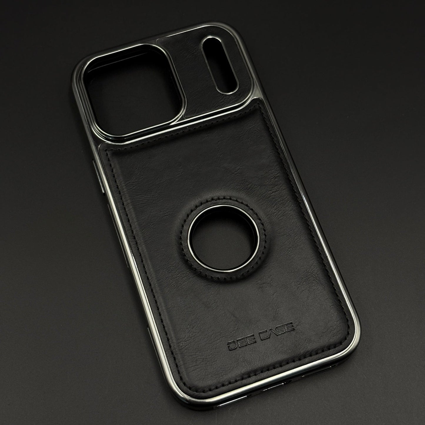 Leather Logo Cut Stitched Mobile Case Cover for iPhone 17 Series