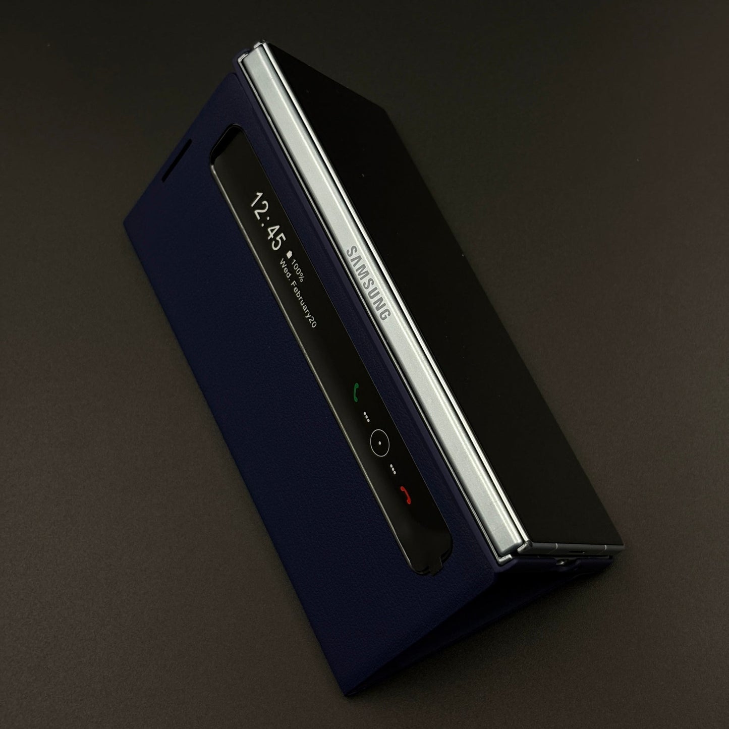 Smart-View Interactive Display Flip Leather Case Cover for Samsung Galaxy Z Fold 7