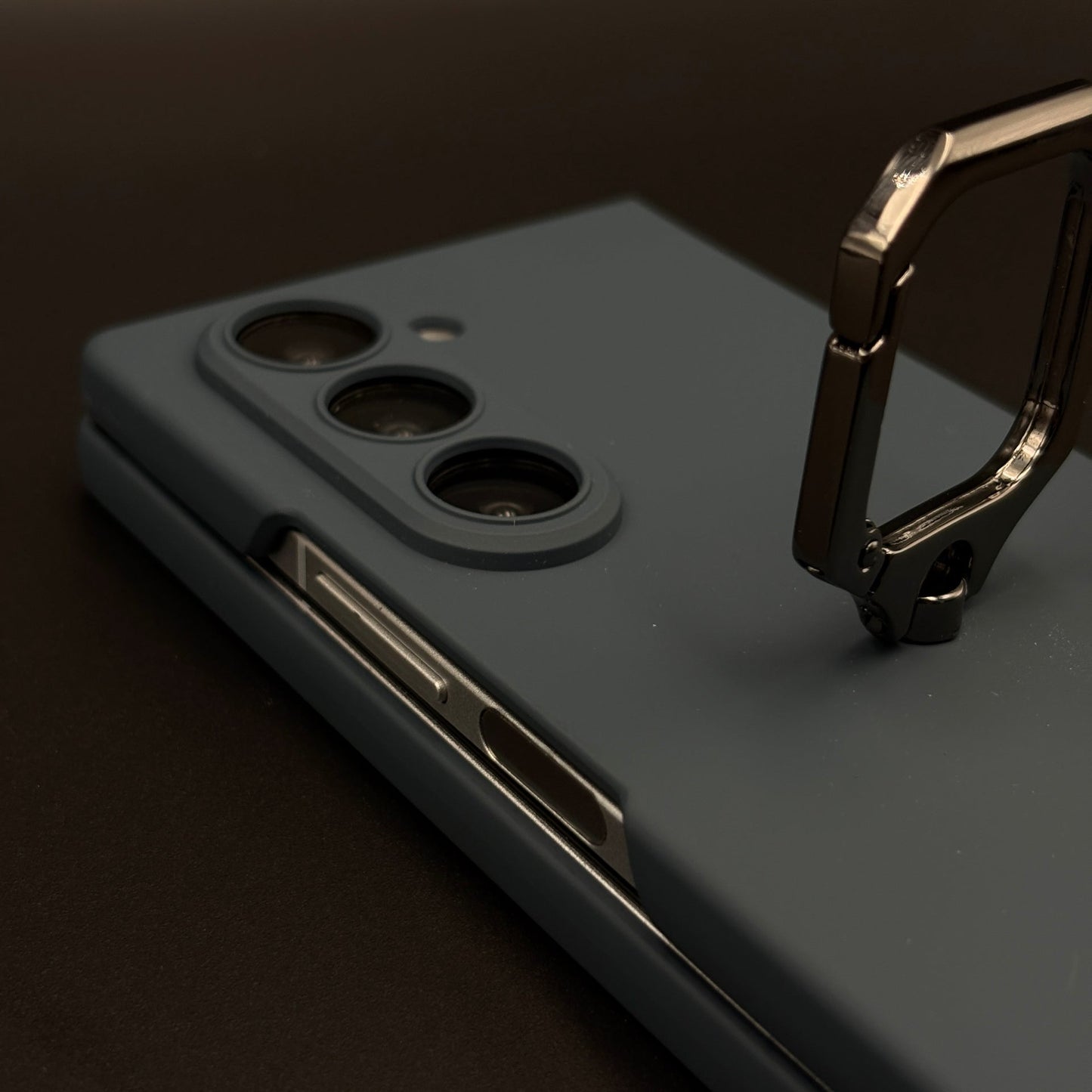 Matte Hard Shell Ring Stand Mobile Case Cover for Samsung Galaxy Z Fold 6