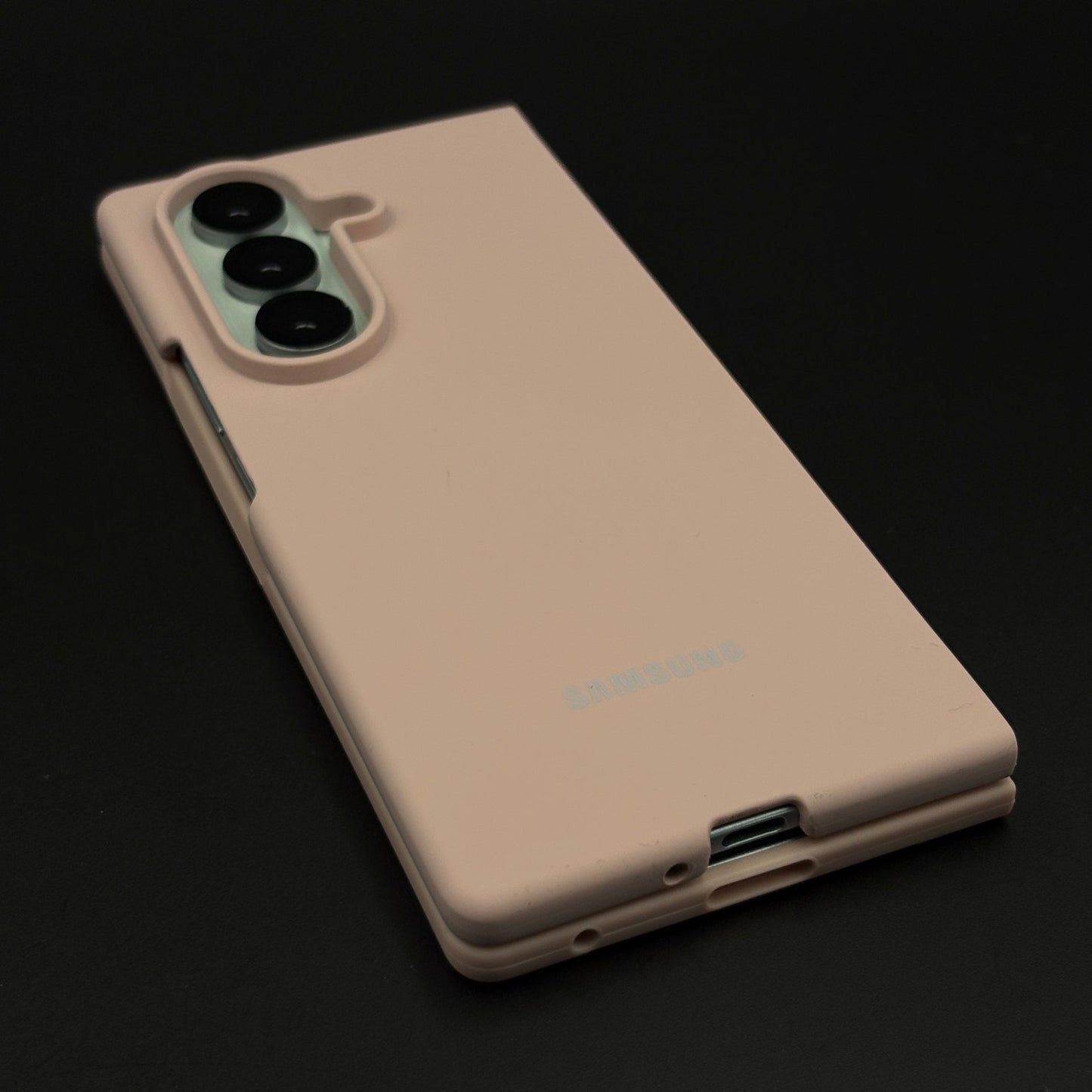 Silicone Phone Case Cover with Silk Feel for Samsung Galaxy Z Fold 7 | Velvet Inner Lining