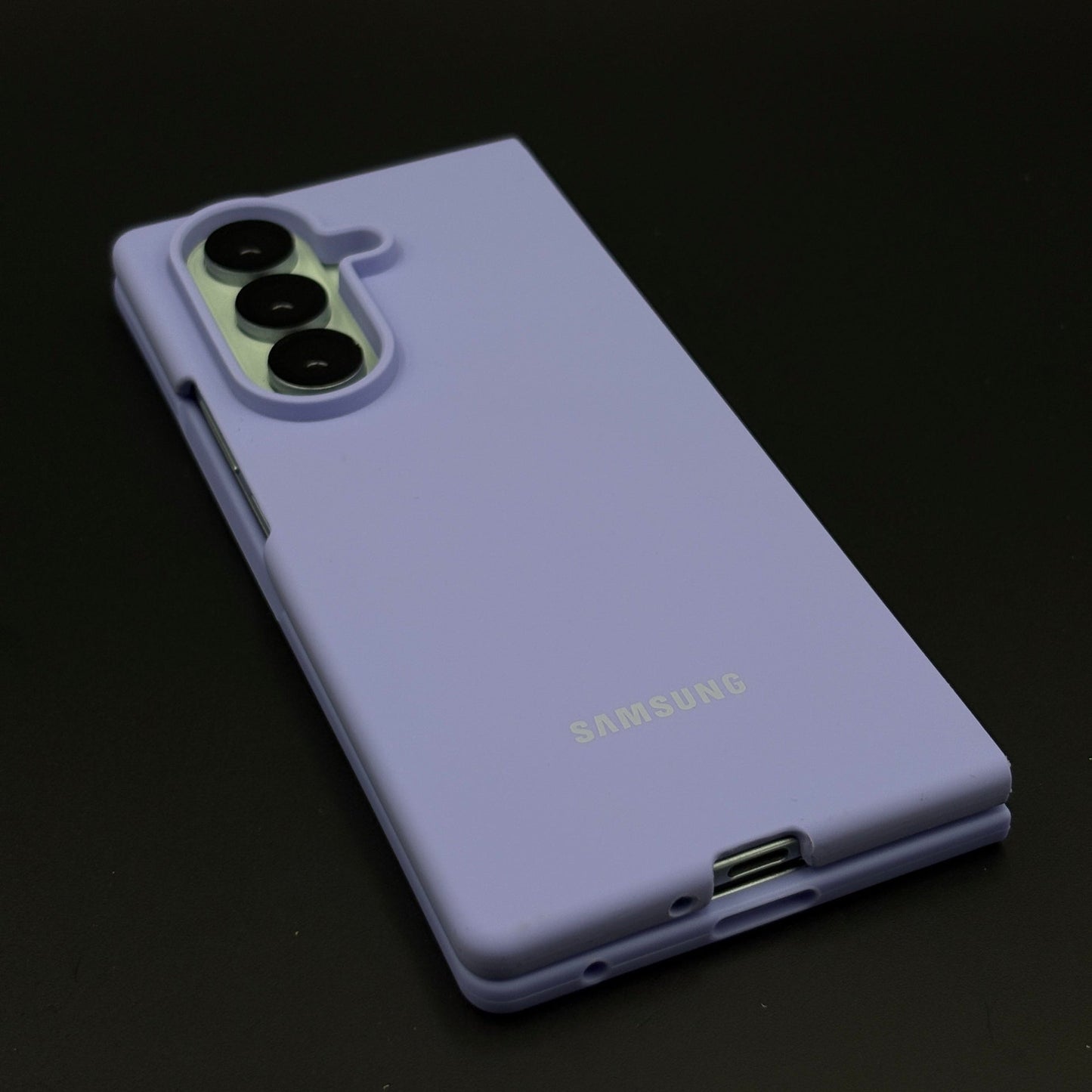 Silicone Phone Case Cover with Silk Feel for Samsung Galaxy Z Fold 7 | Velvet Inner Lining