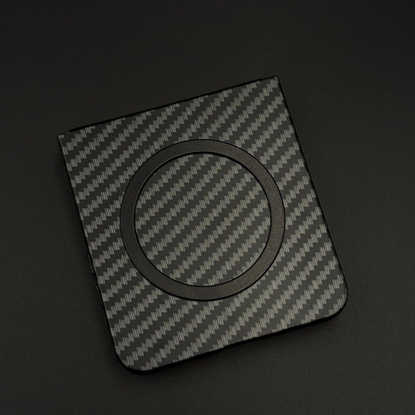 Carbon Fibre Texture MagSafe Mobile Case Cover for Samsung Galaxy Z Flip 7