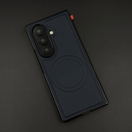 Carbon Texture MagSafe Case for Samsung Galaxy Z Fold 6 | Front Screen Protector | Slim & Durable