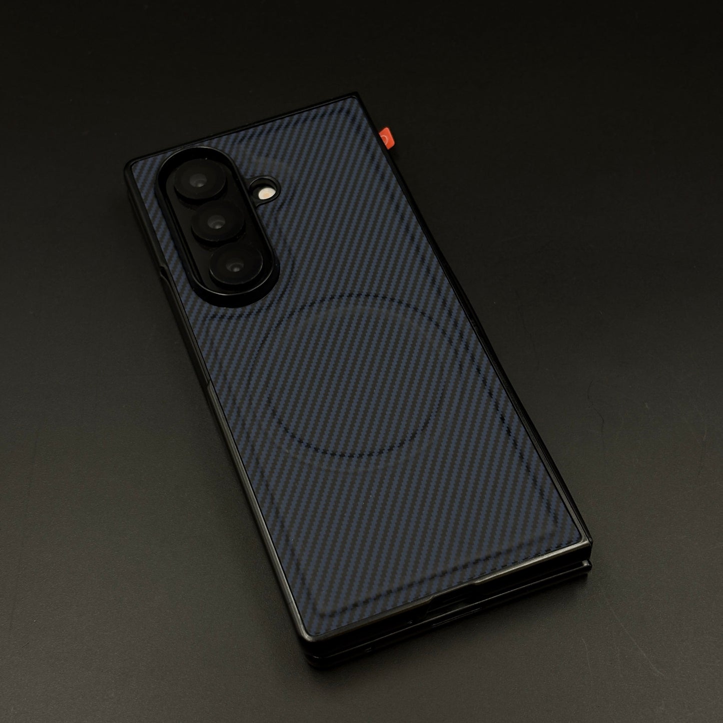 Carbon Texture MagSafe Case for Samsung Galaxy Z Fold 6 | Front Screen Protector | Slim & Durable