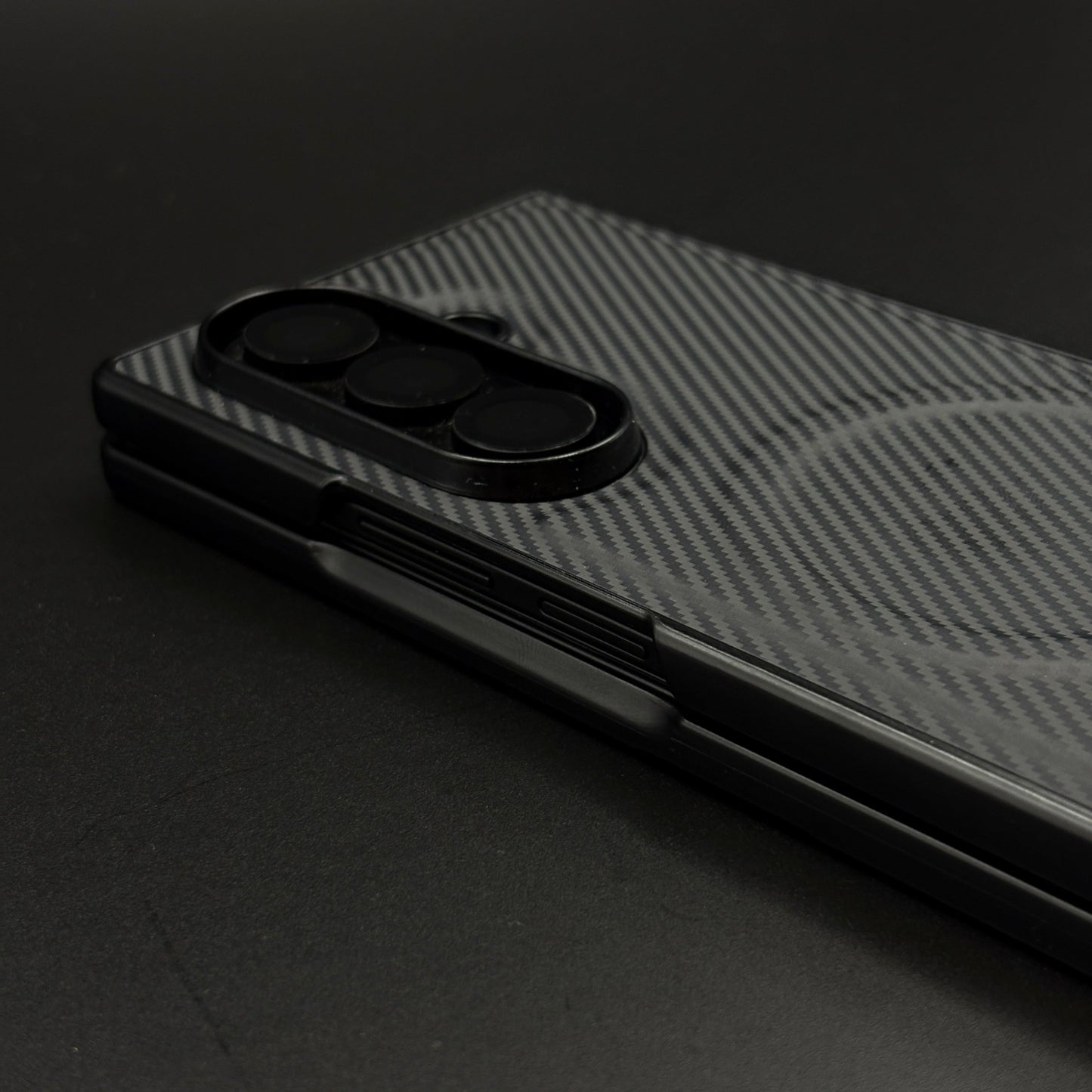 Carbon Texture MagSafe Case for Samsung Galaxy Z Fold 6 | Front Screen Protector | Slim & Durable