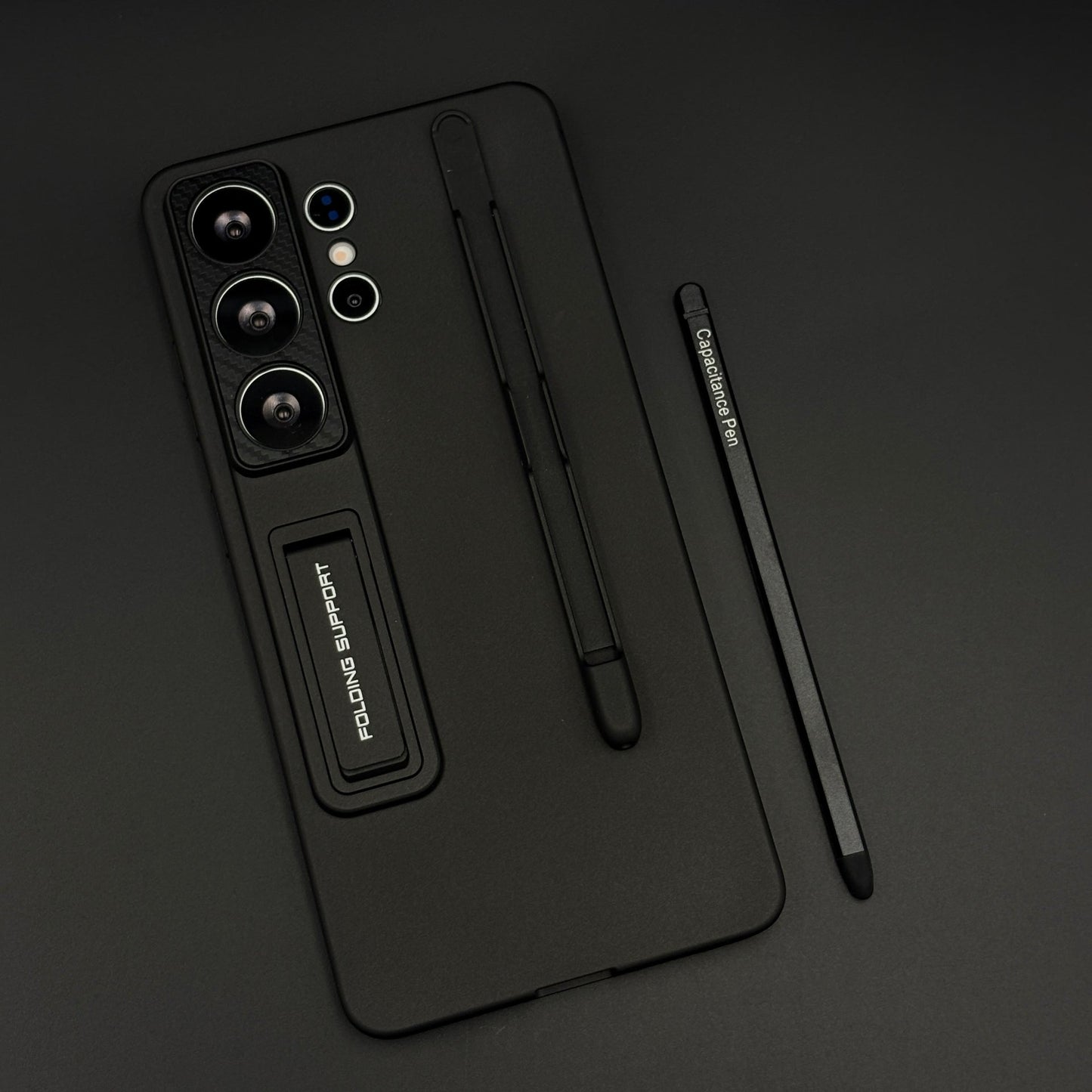 Matte Finish S Pen Slot Camera Protection Kickstand Mobile Case Cover with Pen for Samsung Galaxy S26 Ultra