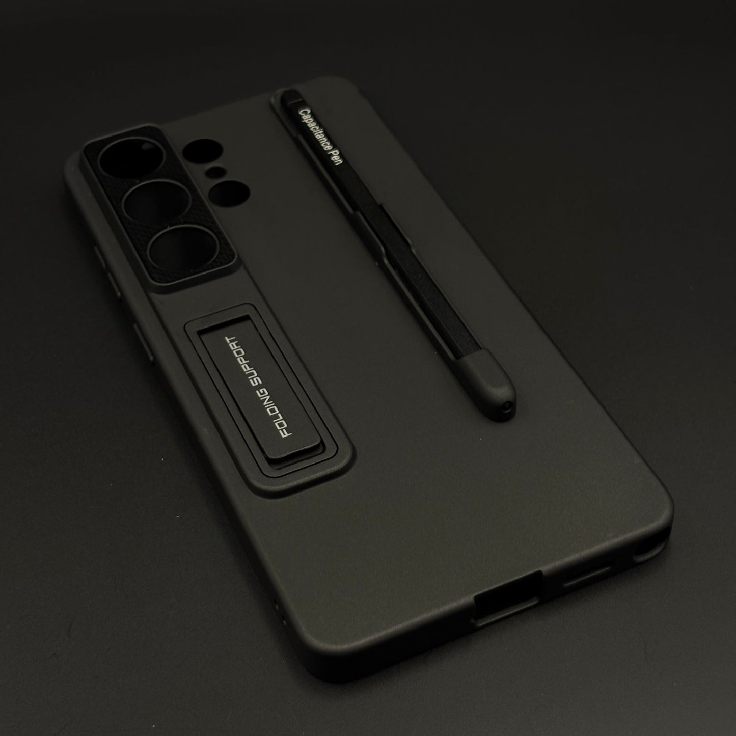 Matte Finish S Pen Slot Camera Protection Kickstand Mobile Case Cover with Pen for Samsung Galaxy S26 Ultra