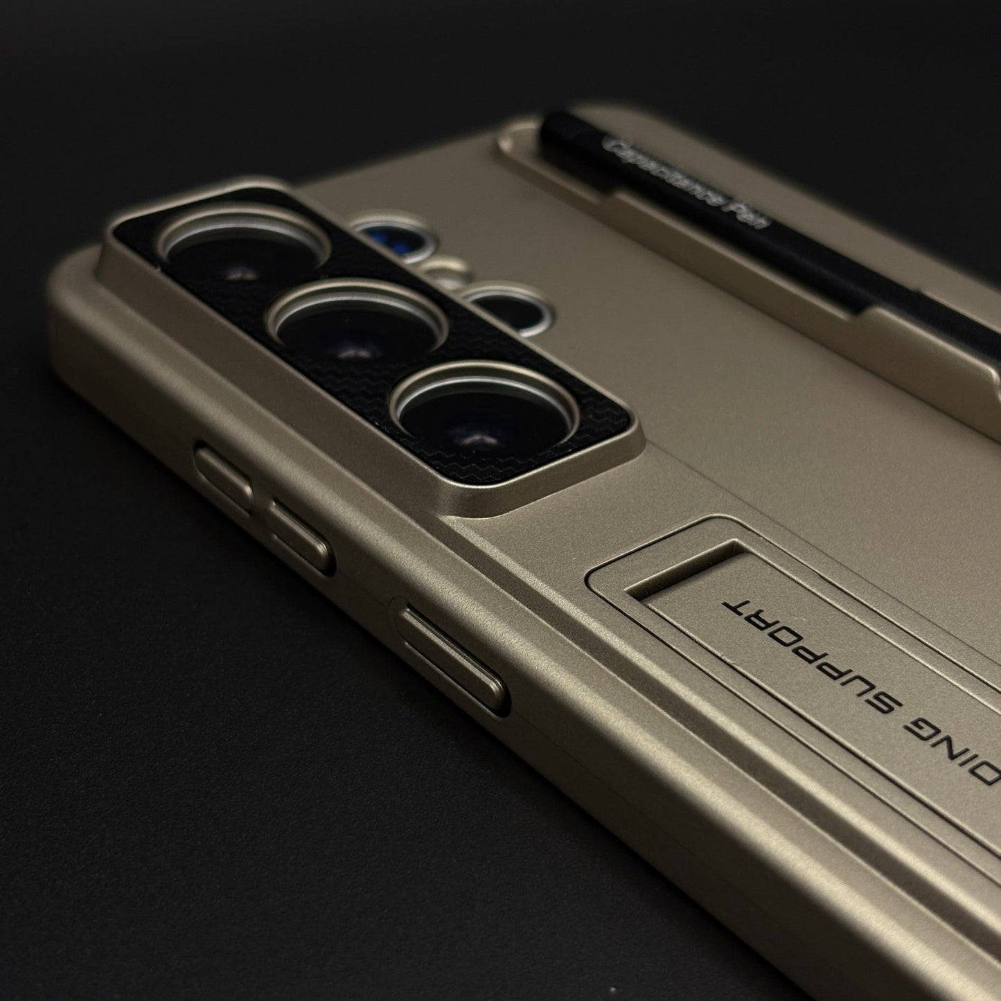 Matte Finish S Pen Slot Camera Protection Kickstand Mobile Case Cover with Pen for Samsung Galaxy S26 Ultra