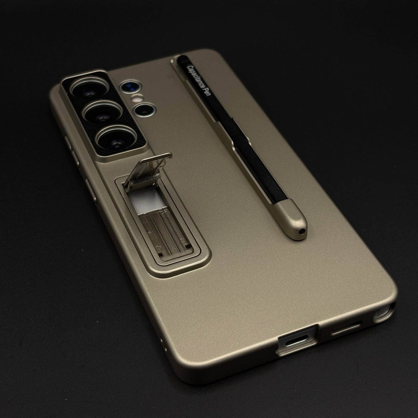Matte Finish S Pen Slot Camera Protection Kickstand Mobile Case Cover with Pen for Samsung Galaxy S26 Ultra