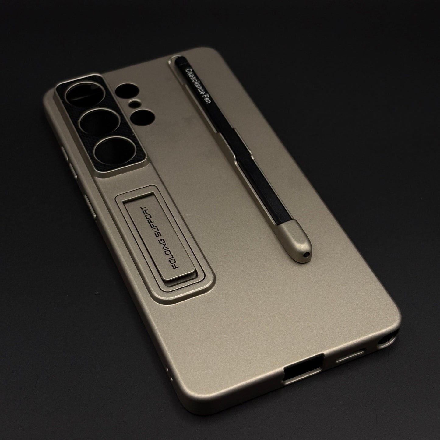 Matte Finish S Pen Slot Camera Protection Kickstand Mobile Case Cover with Pen for Samsung Galaxy S26 Ultra
