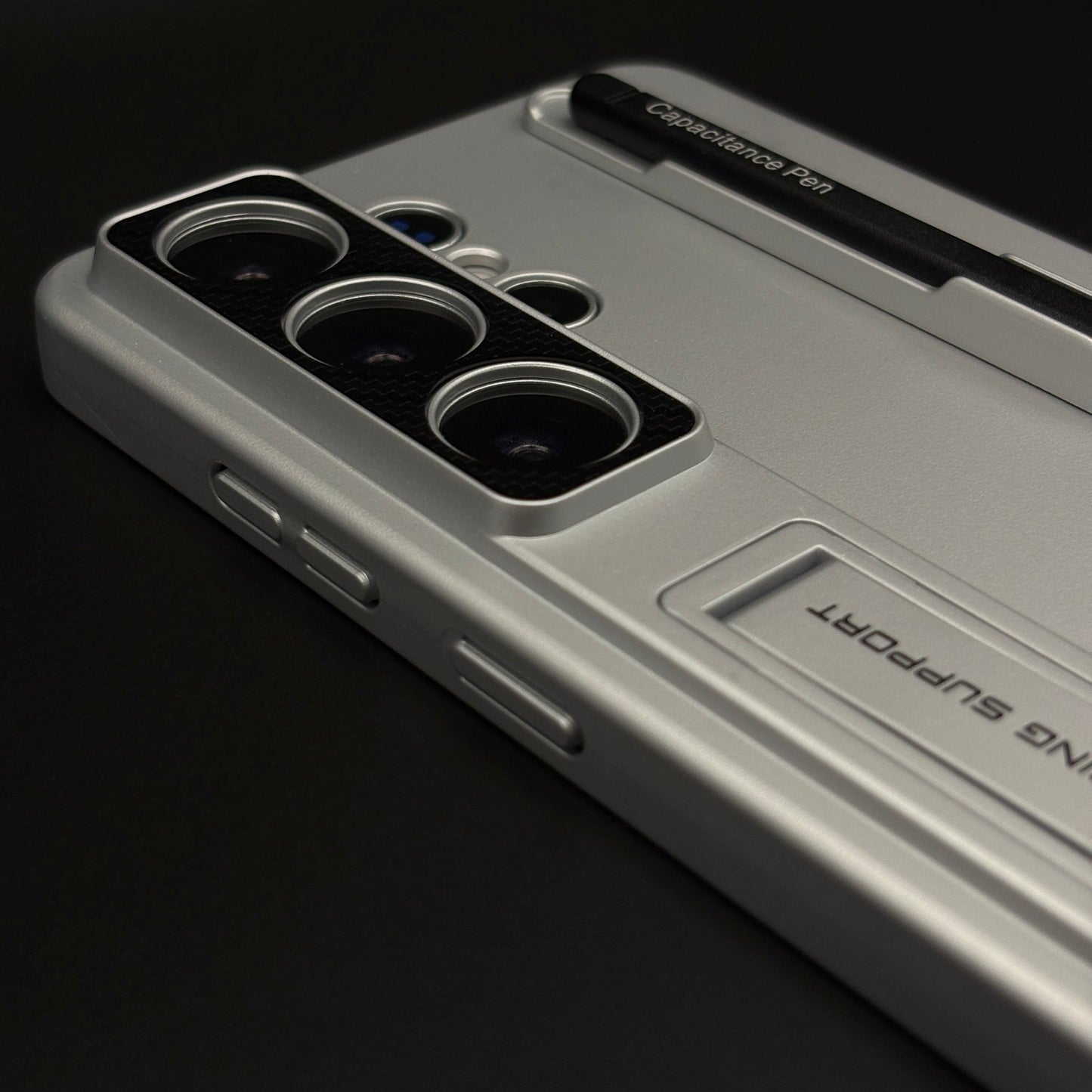 Matte Finish S Pen Slot Camera Protection Kickstand Mobile Case Cover with Pen for Samsung Galaxy S26 Ultra