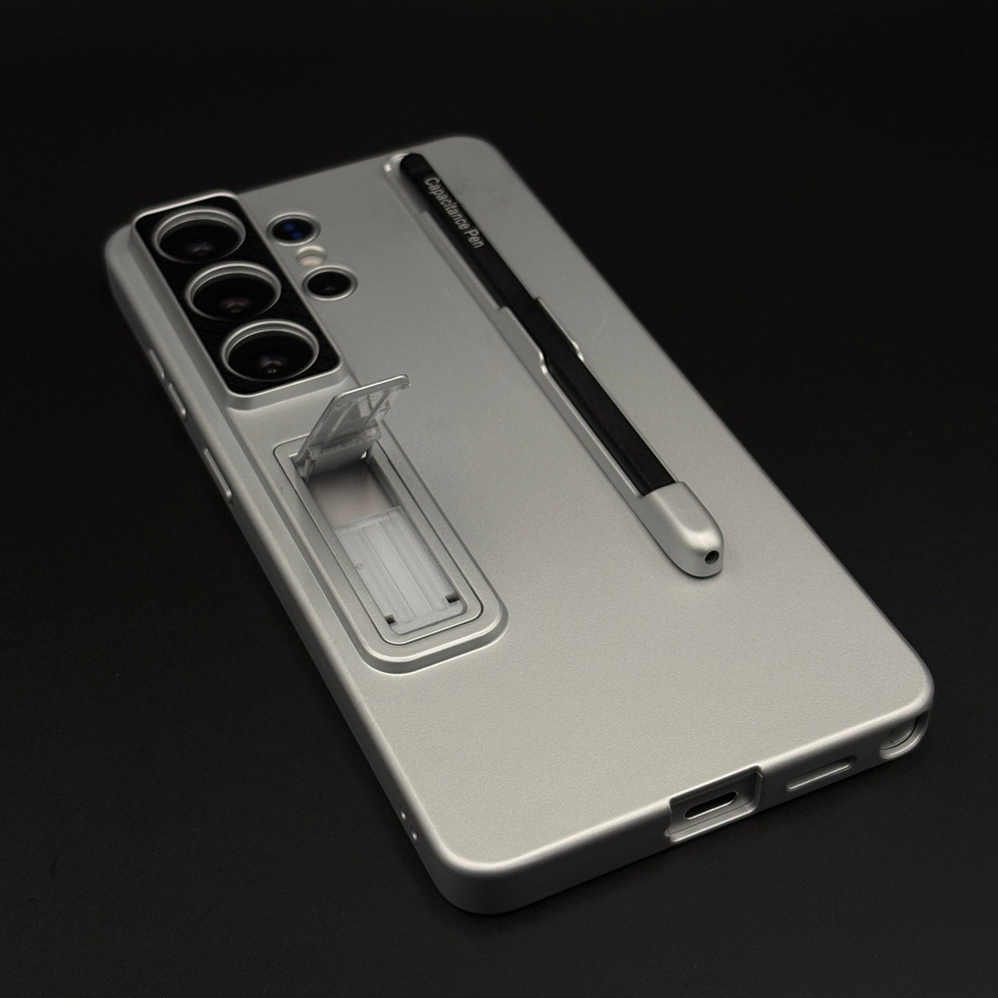 Matte Finish S Pen Slot Camera Protection Kickstand Mobile Case Cover with Pen for Samsung Galaxy S26 Ultra